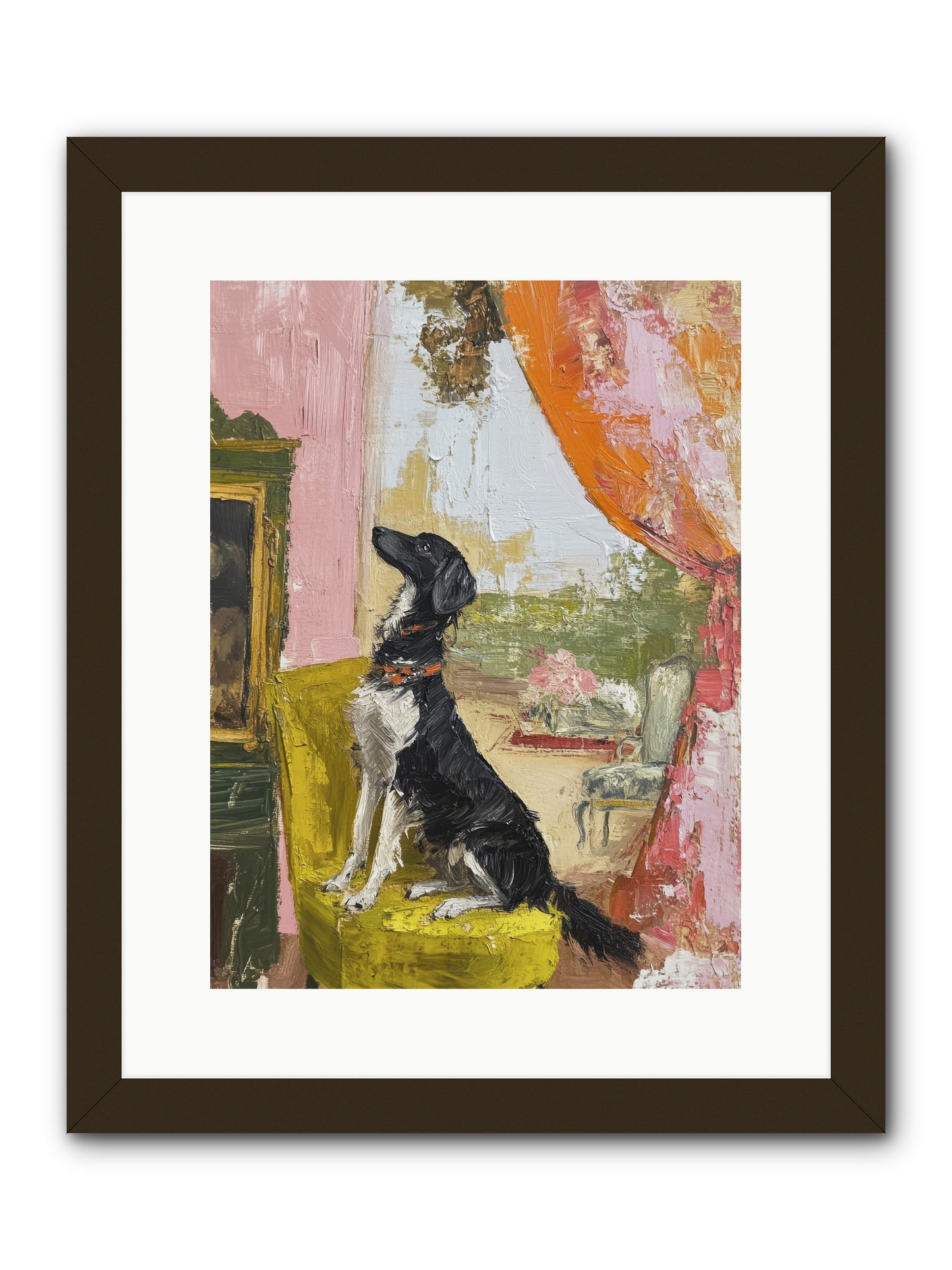 Sitting for Eternity -- Framed Print - Black 12x16