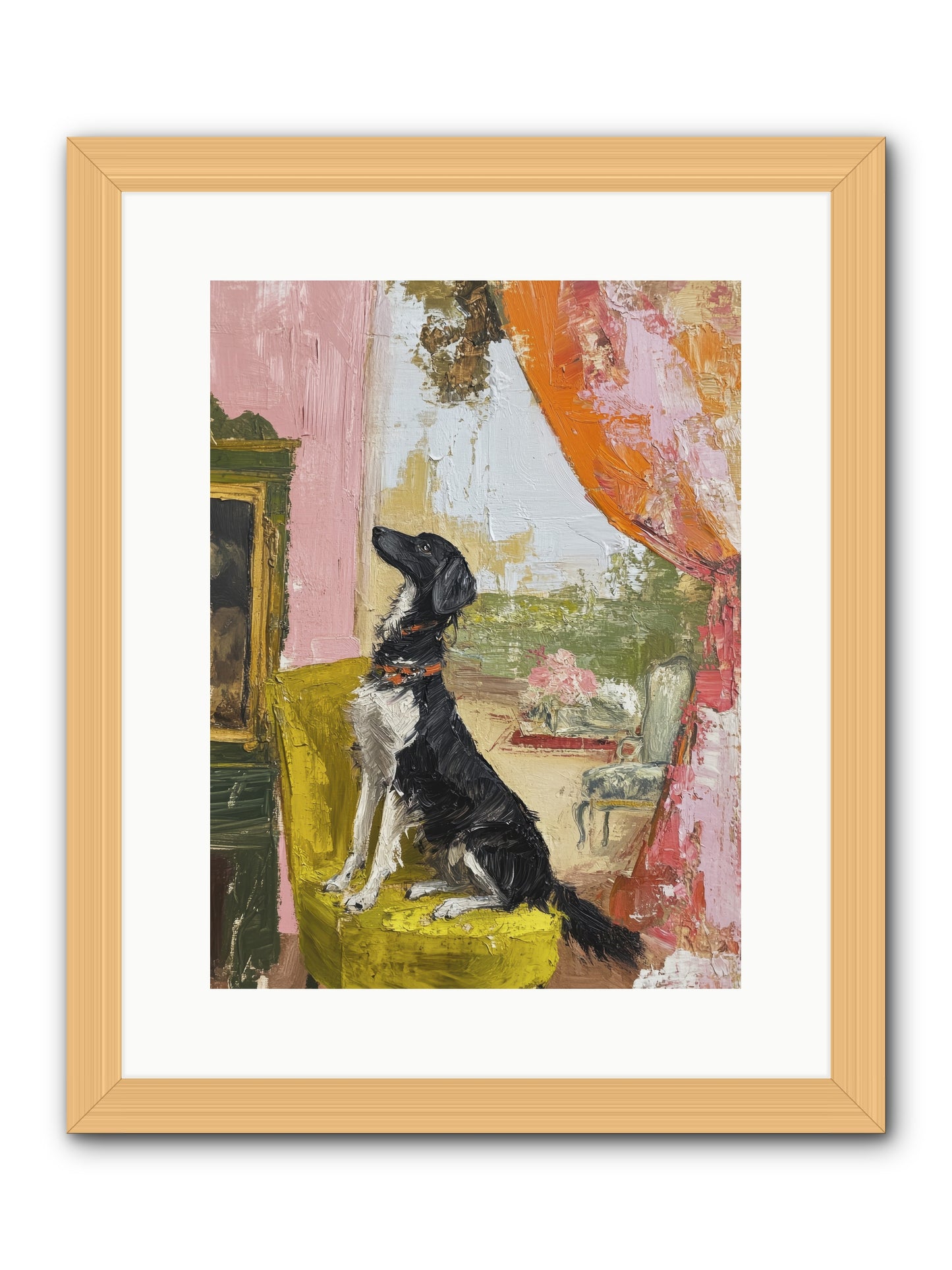 Sitting for Eternity -- Framed Print - Natural 12x16