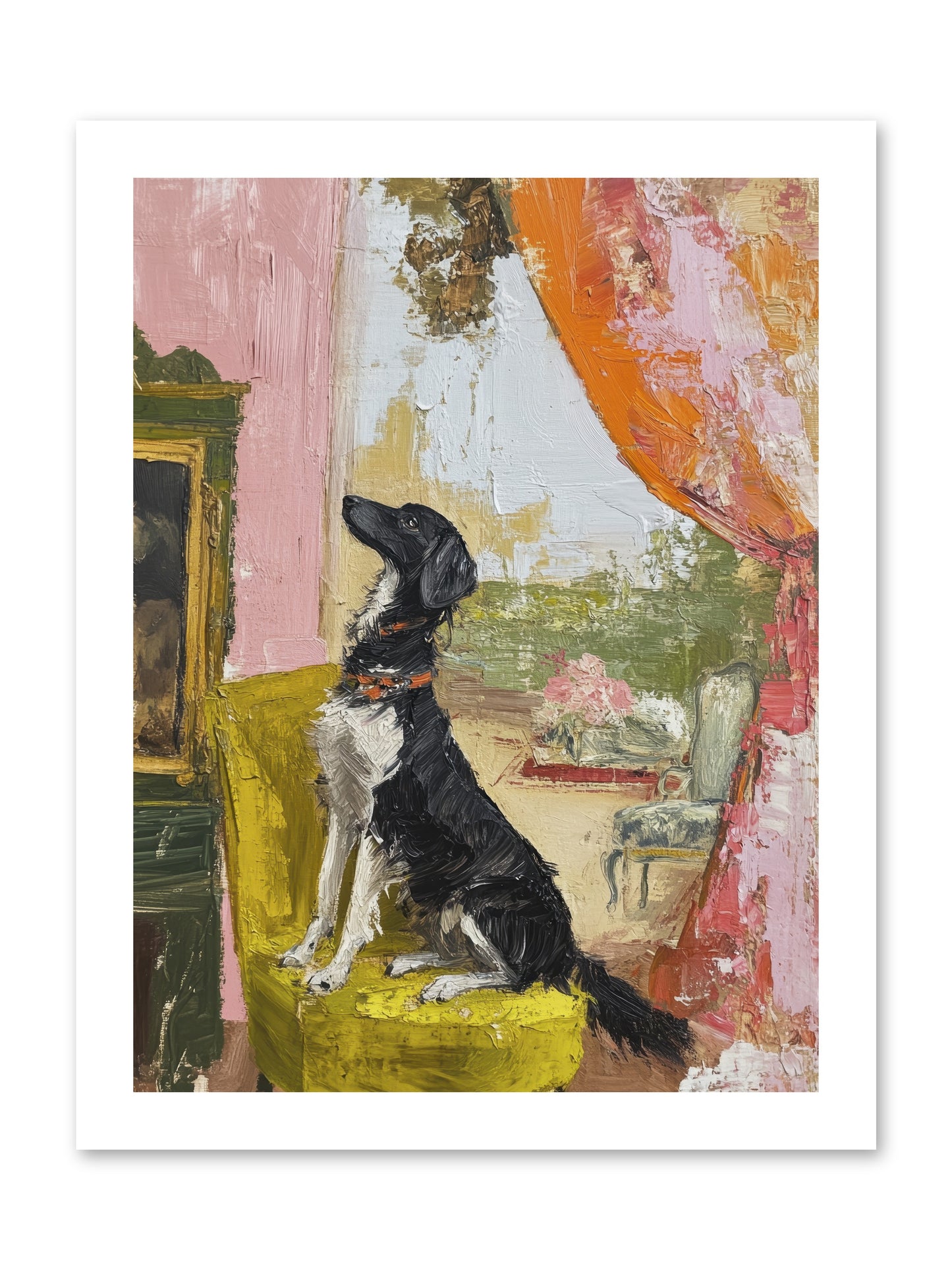 Sitting for Eternity -- Loose Canvas Print 12x16