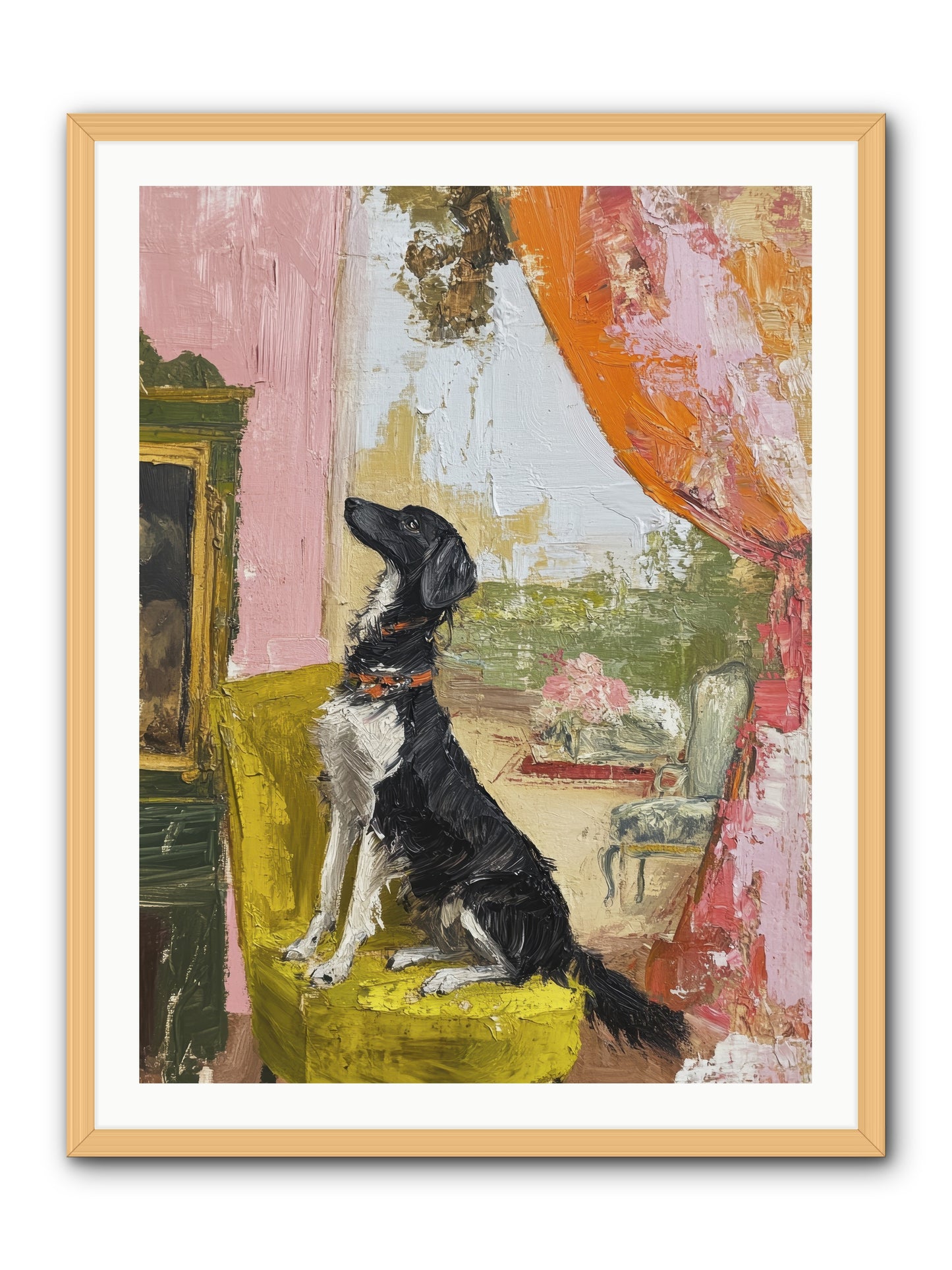 Sitting for Eternity -- Framed Print - Natural 30x40