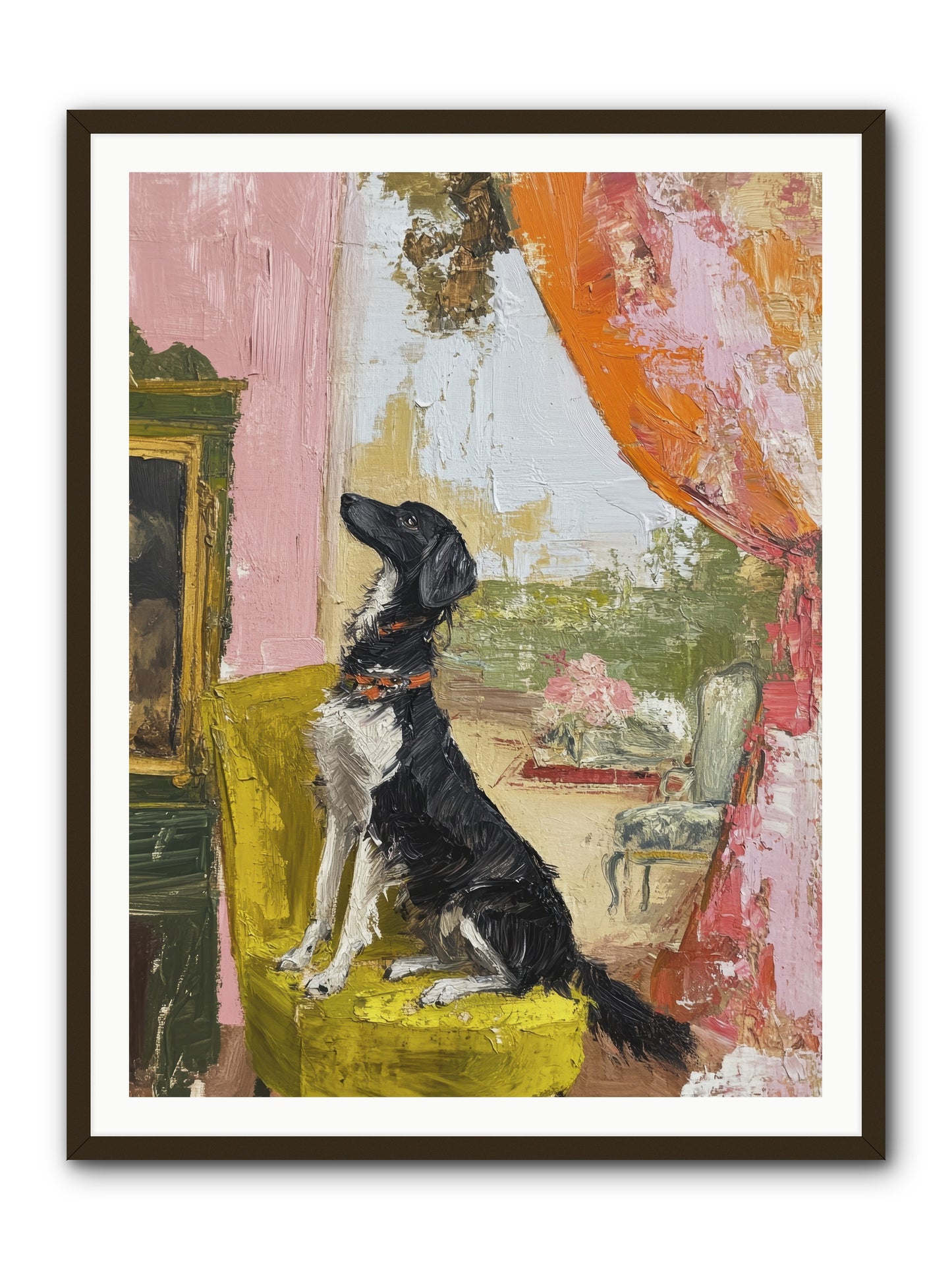 Sitting for Eternity -- Framed Print - Black 36x48