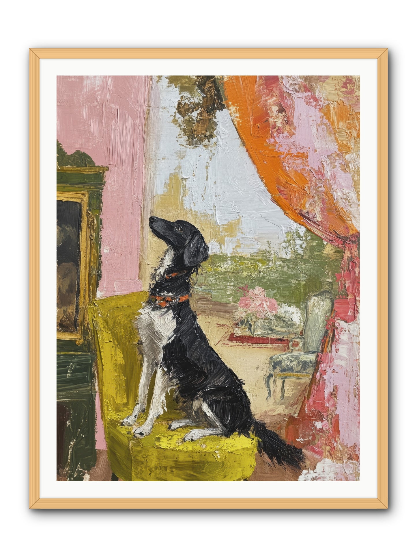 Sitting for Eternity -- Framed Print - Natural 36x48