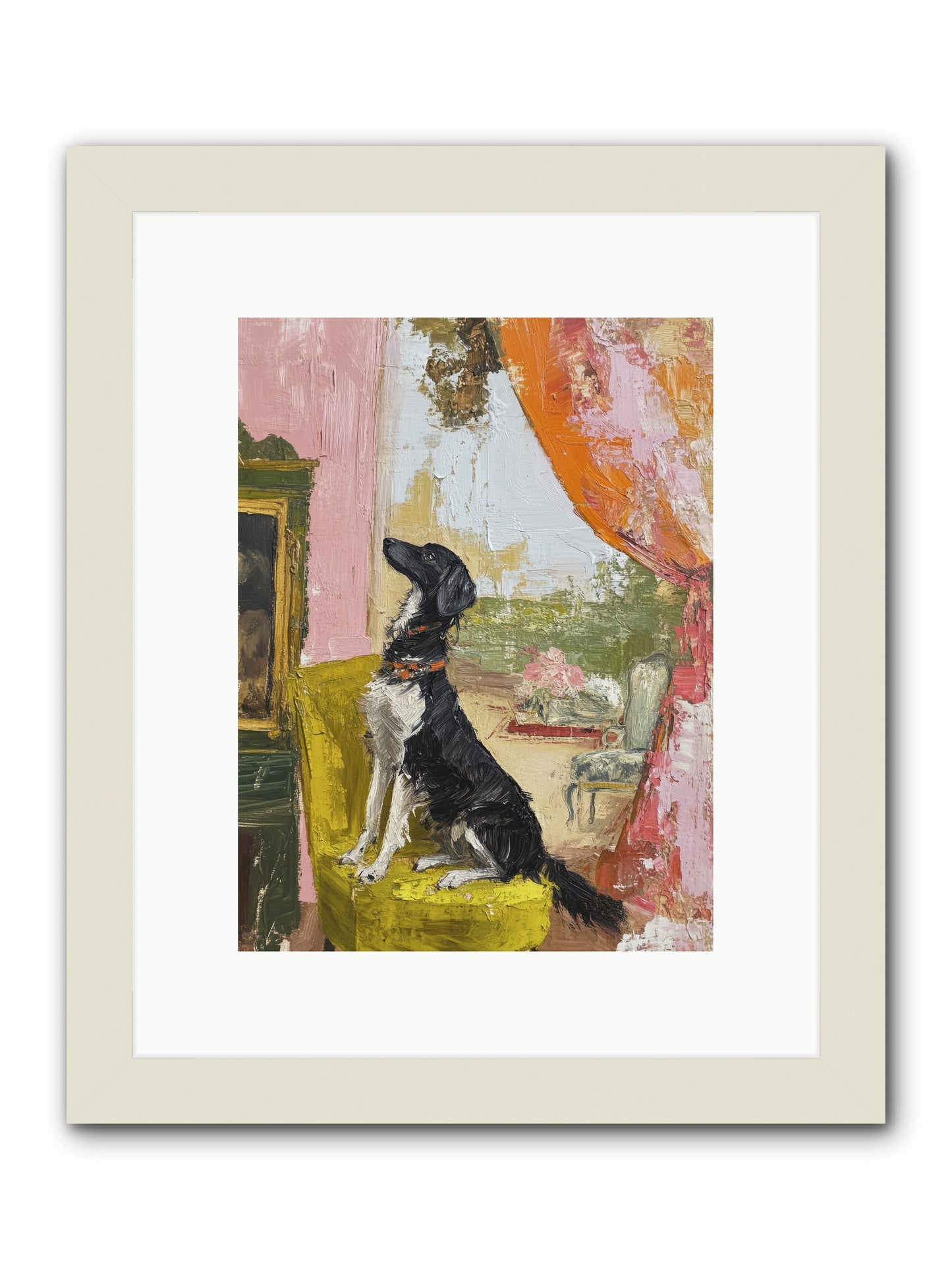 Sitting for Eternity -- Framed Print - White 9x12