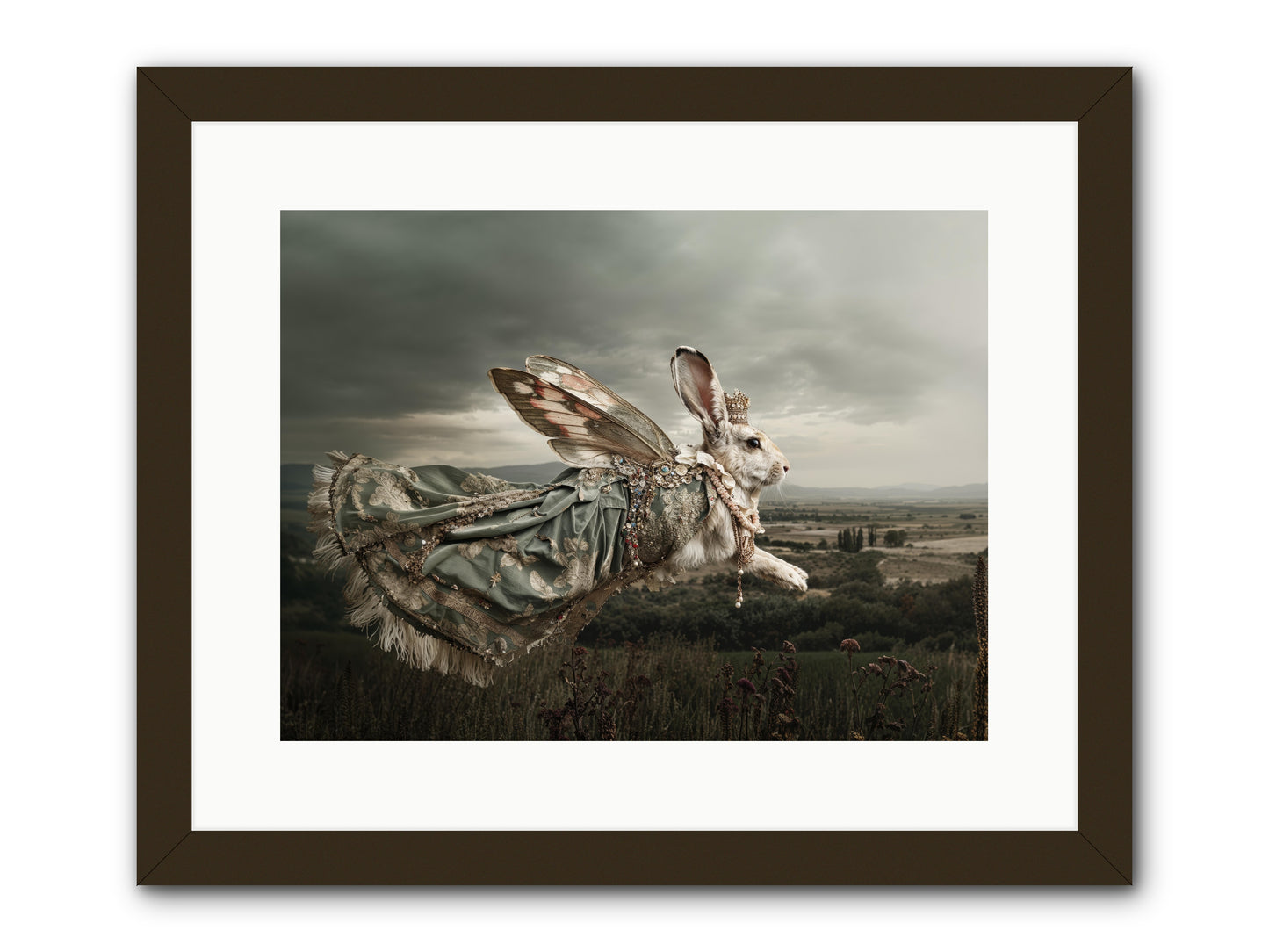 Skywritten Days No.1 -- Framed Print - Black 16x12