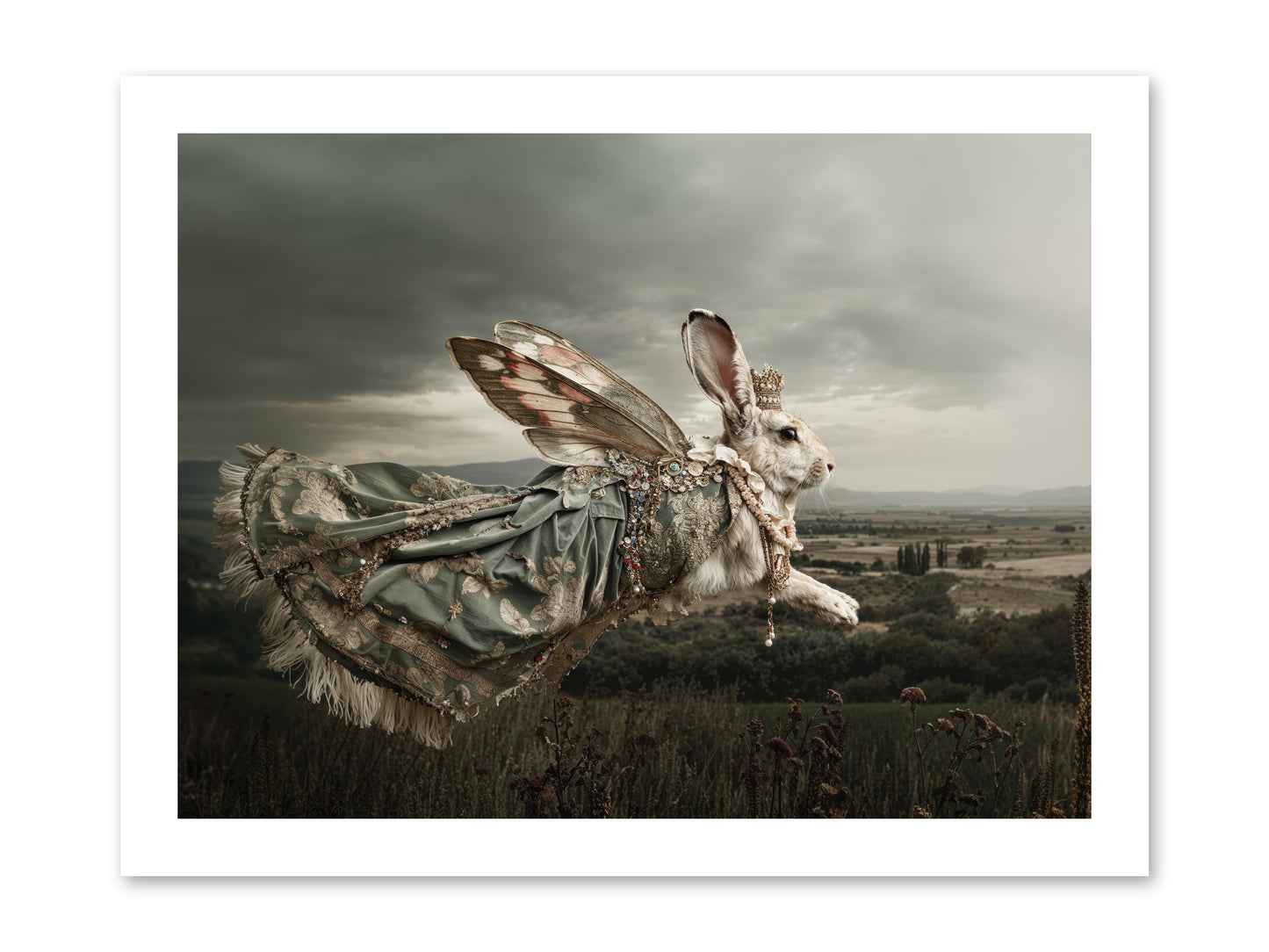 Skywritten Days No.1 -- Loose Canvas Print 16x12