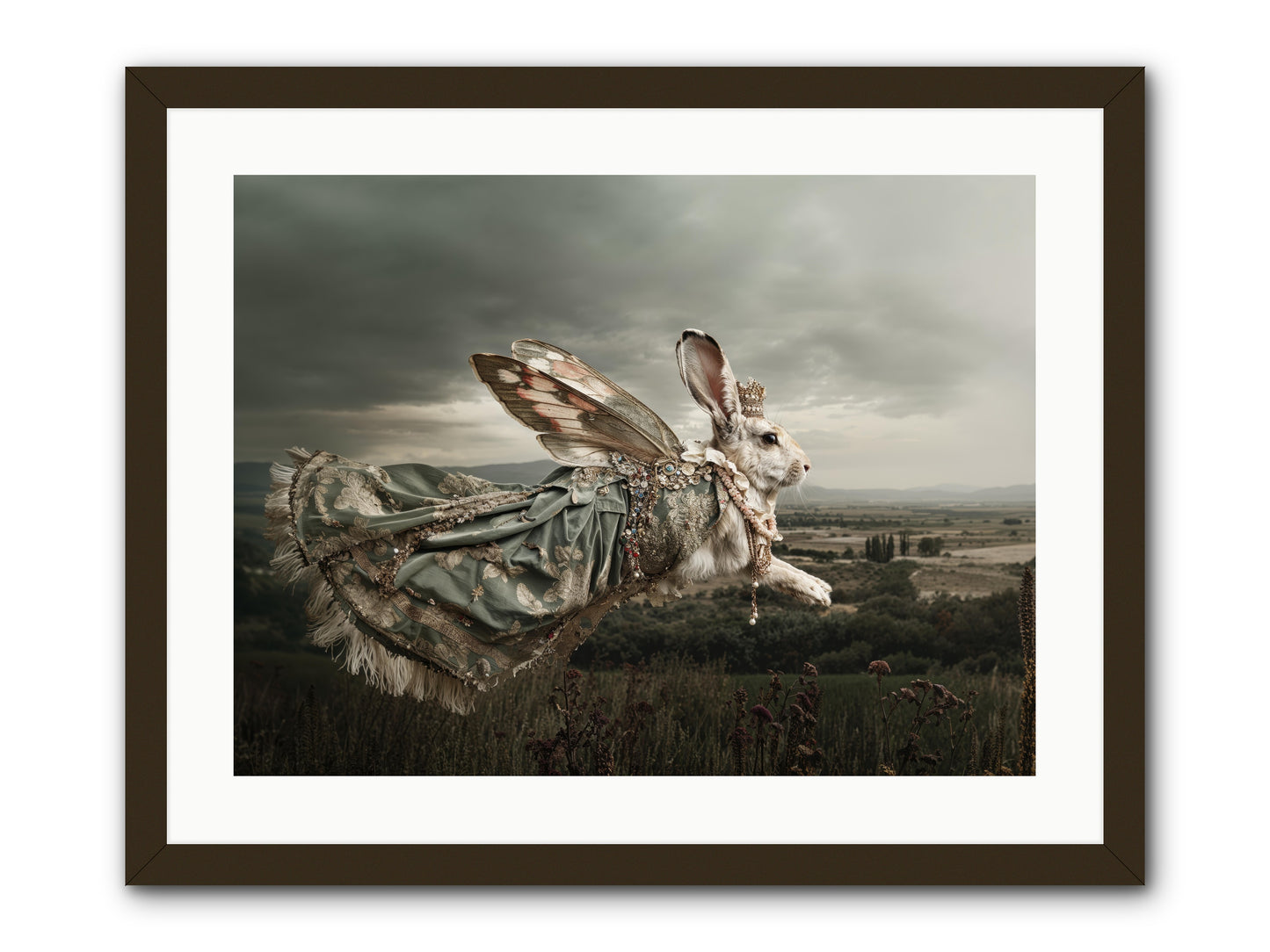 Skywritten Days No.1 -- Framed Print - Black 24x18