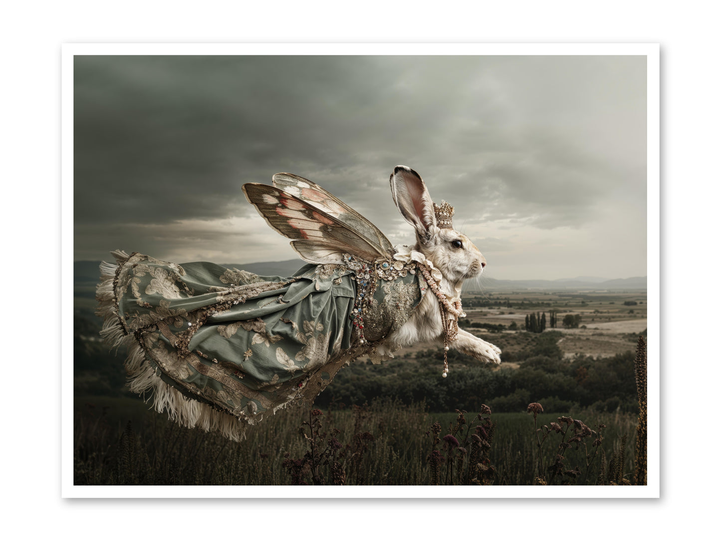 Skywritten Days No.1 -- Loose Canvas Print 48x36