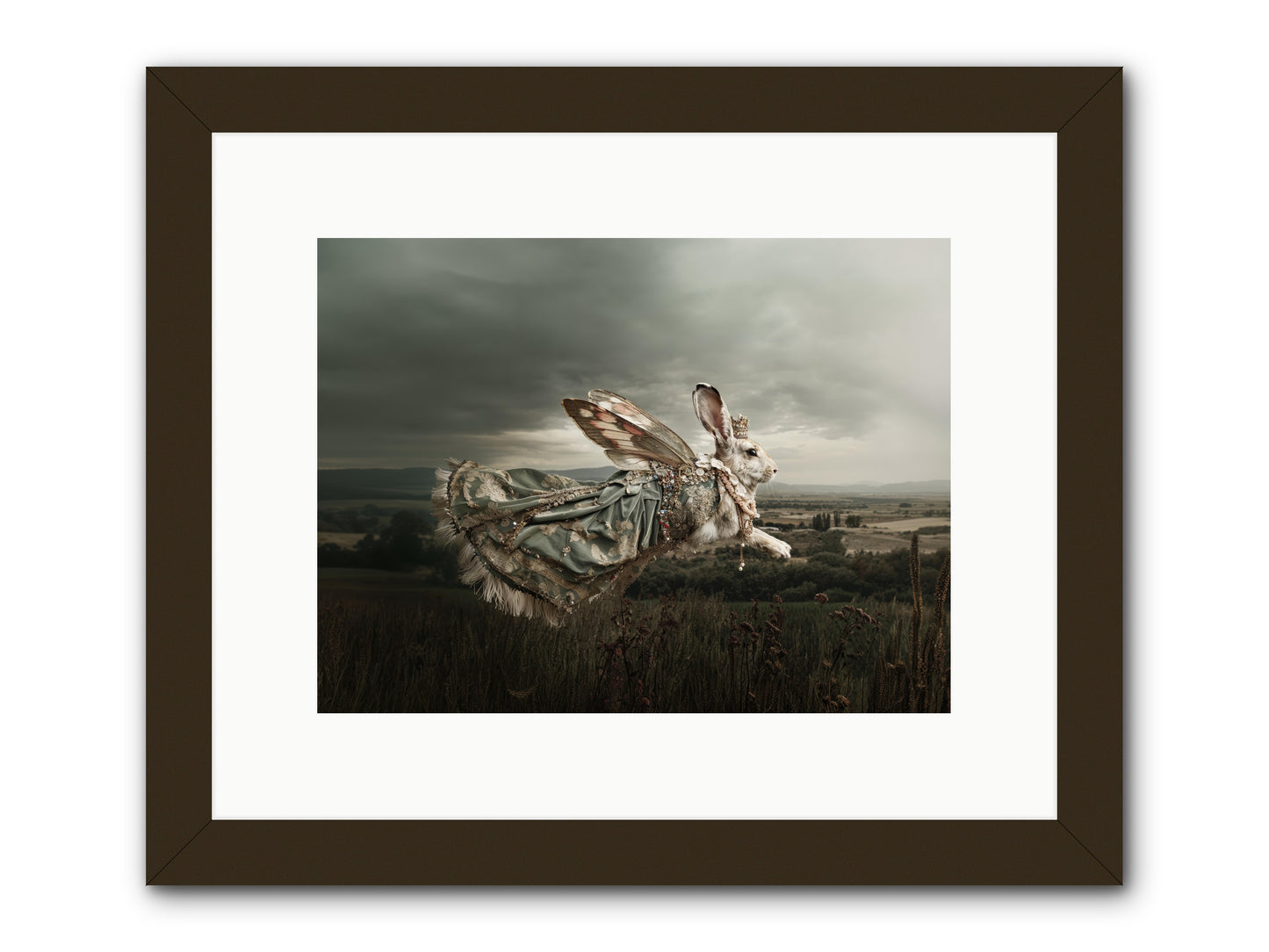 Skywritten Days No.2 -- Framed Print - Black 12x9