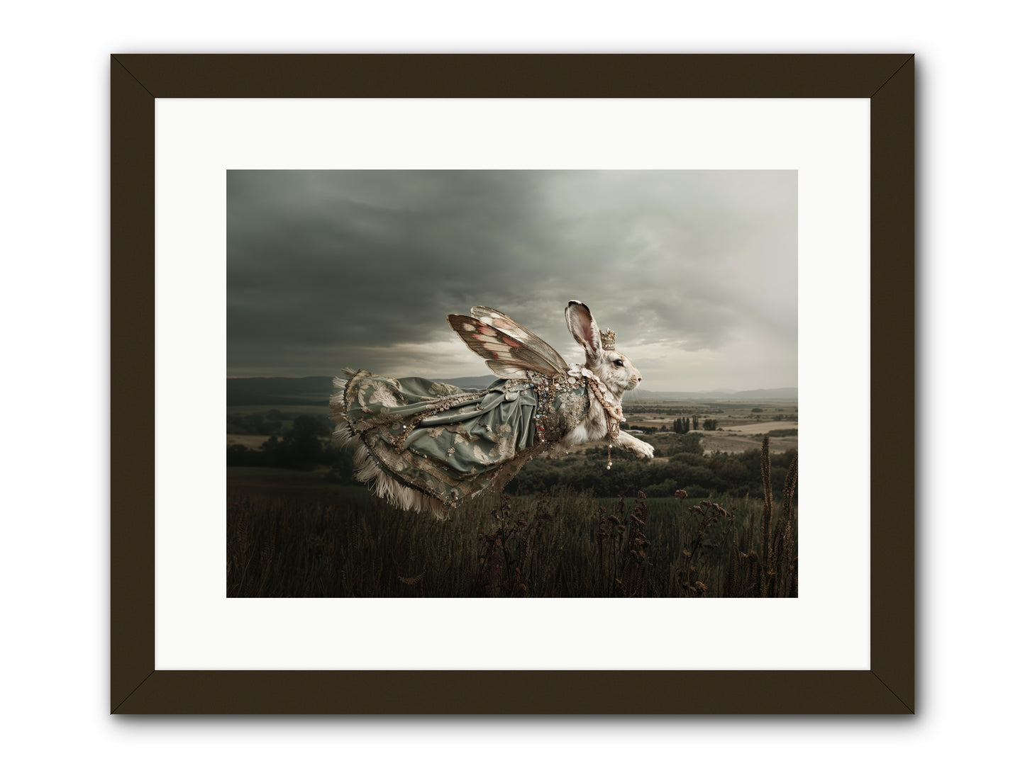 Skywritten Days No.2 -- Framed Print - Black 16x12