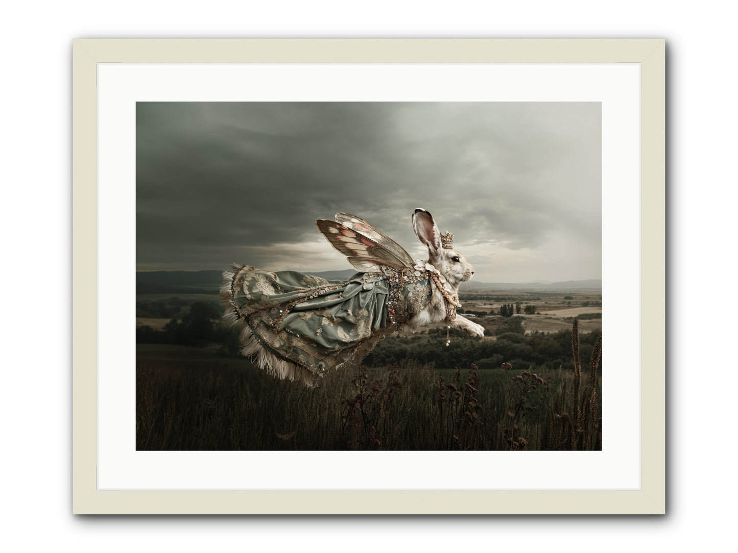 Skywritten Days No.2 -- Framed Print - White 24x18