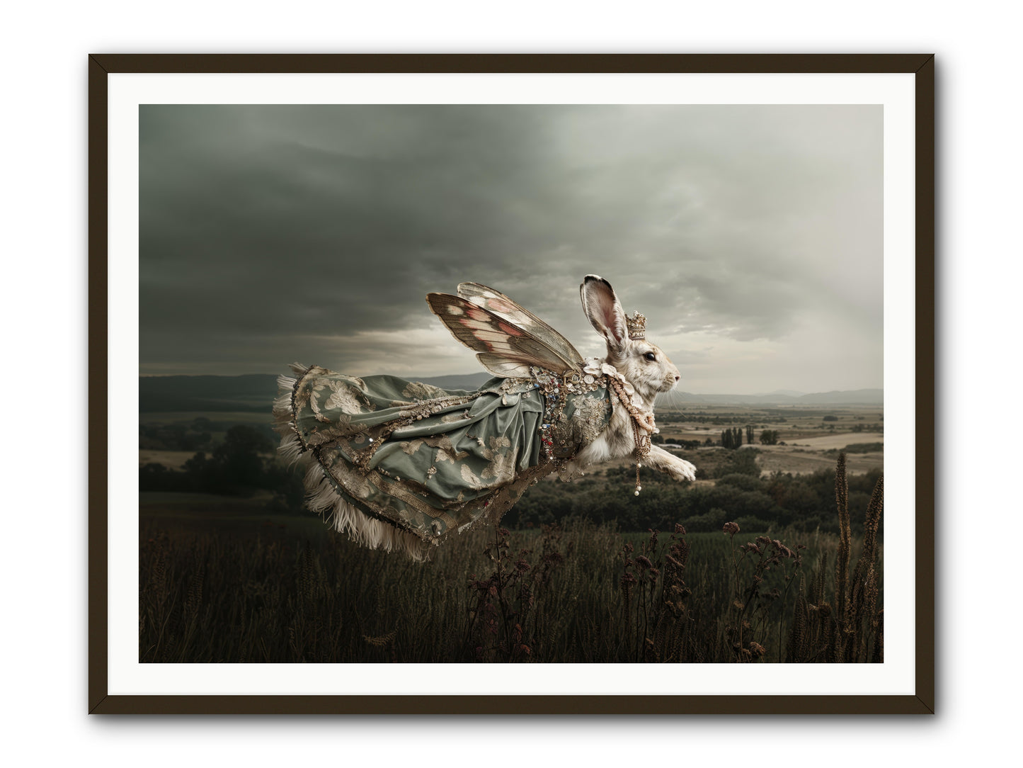 Skywritten Days No.2 -- Framed Print - Black 48x36