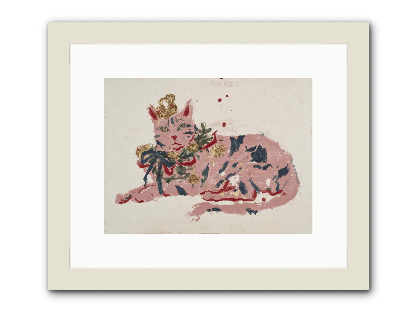 Slightly Unraveled Estate -- Framed Print - White 12x9