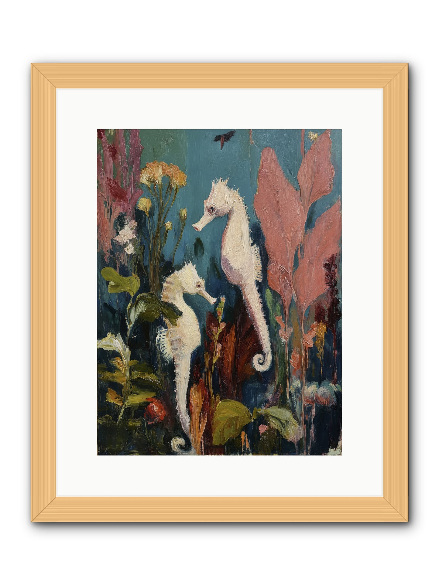 Slow Motion Peace -- Framed Print - Natural 12x16