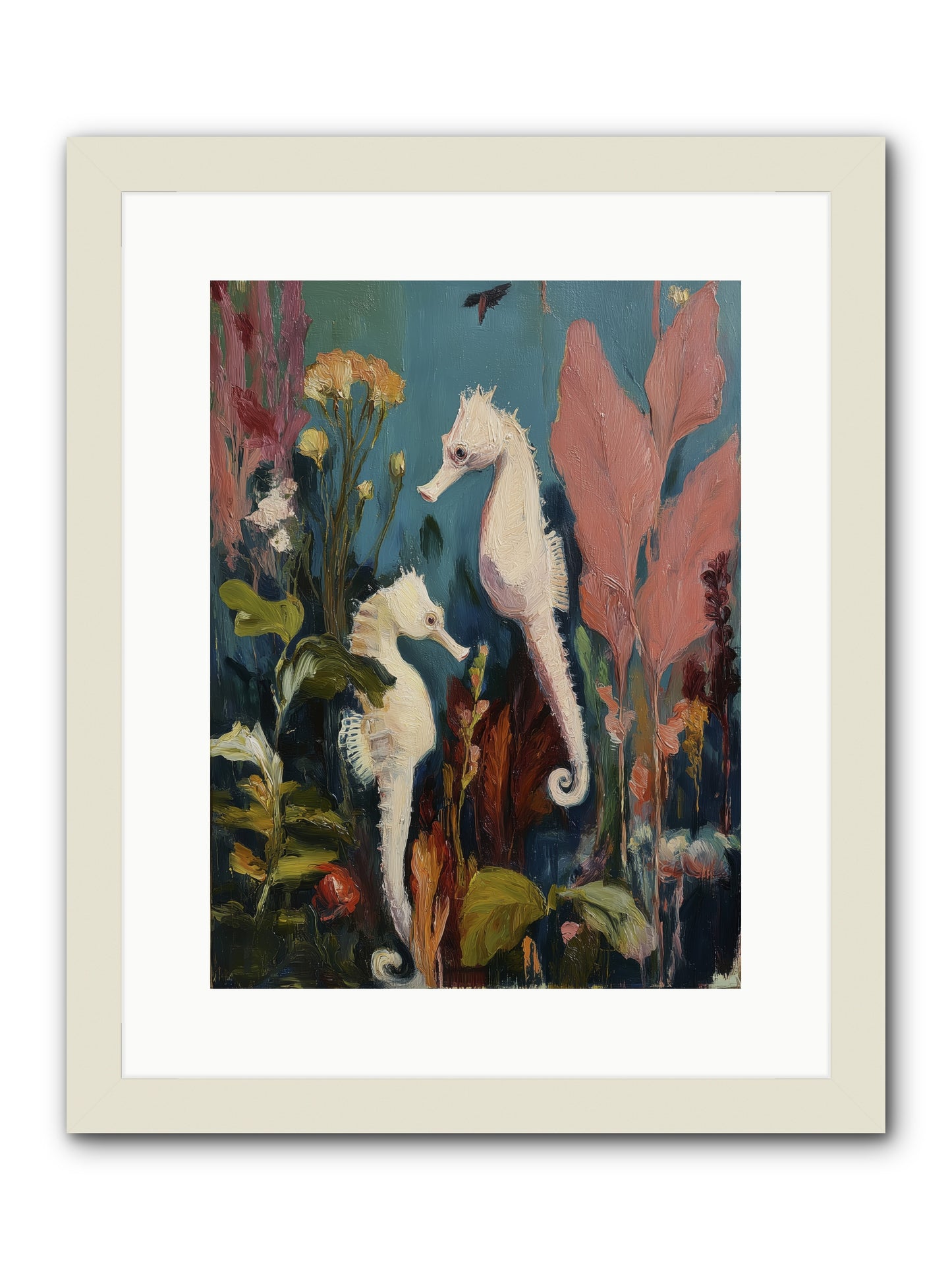Slow Motion Peace -- Framed Print - White 12x16