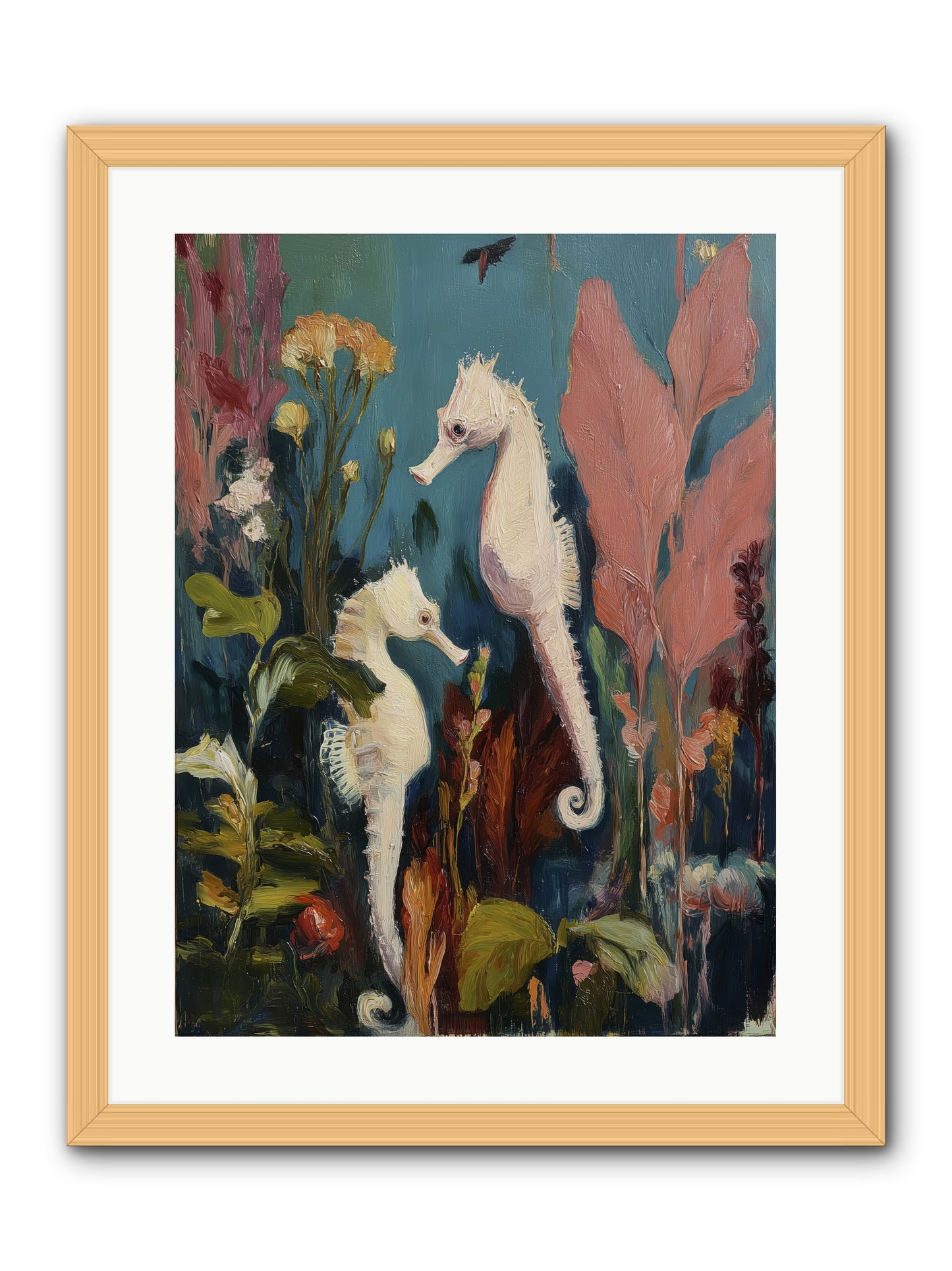 Slow Motion Peace -- Framed Print - Natural 18x24