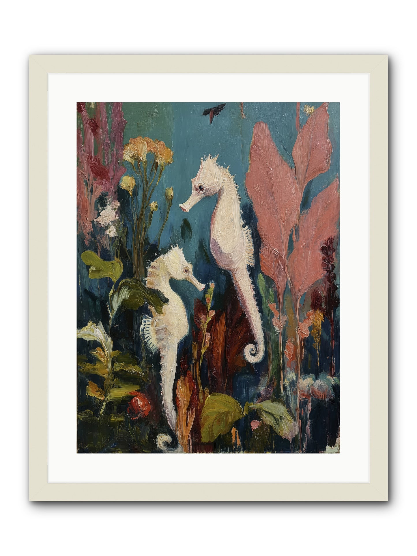 Slow Motion Peace -- Framed Print - White 18x24