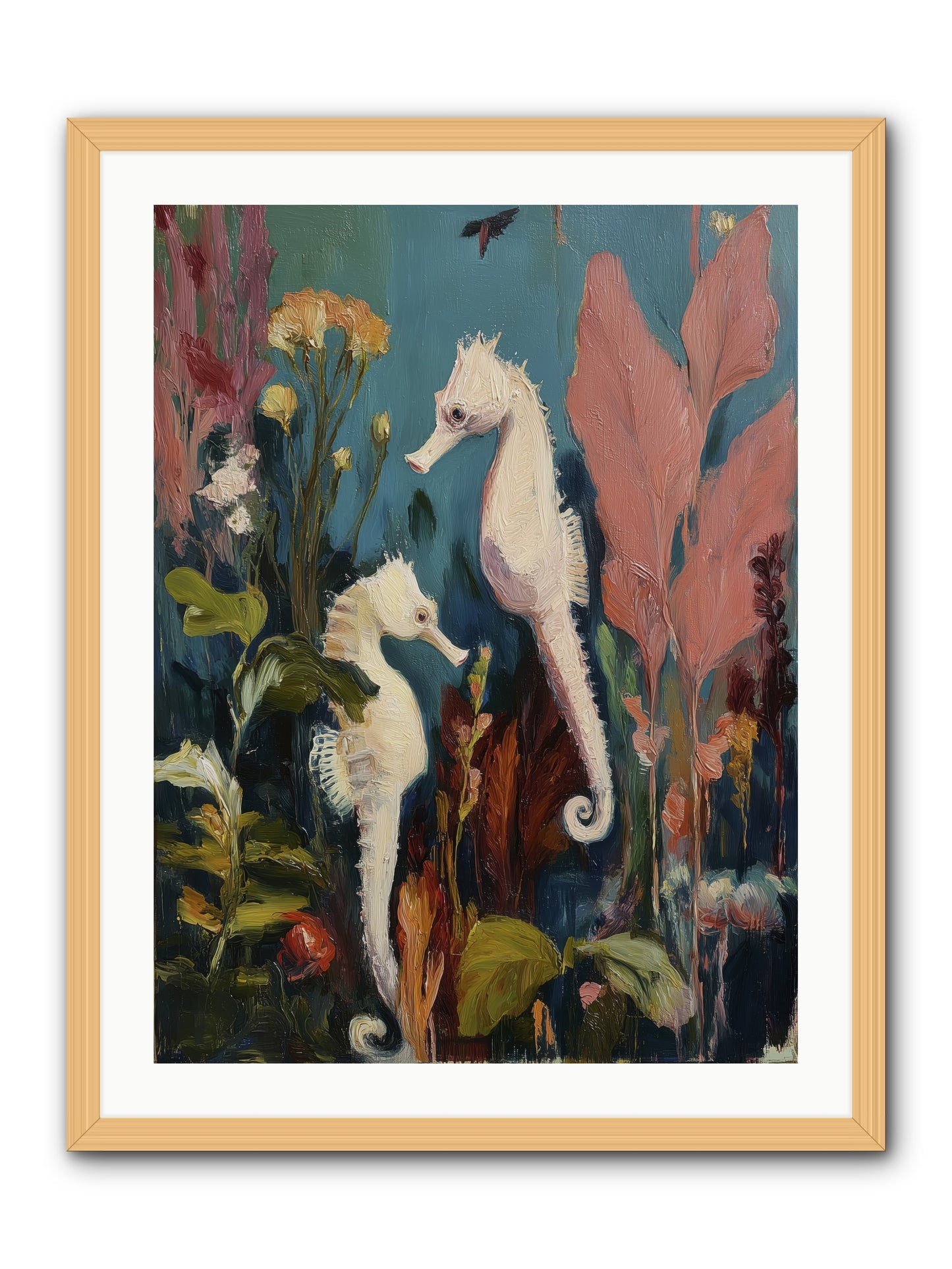 Slow Motion Peace -- Framed Print - Natural 24x32