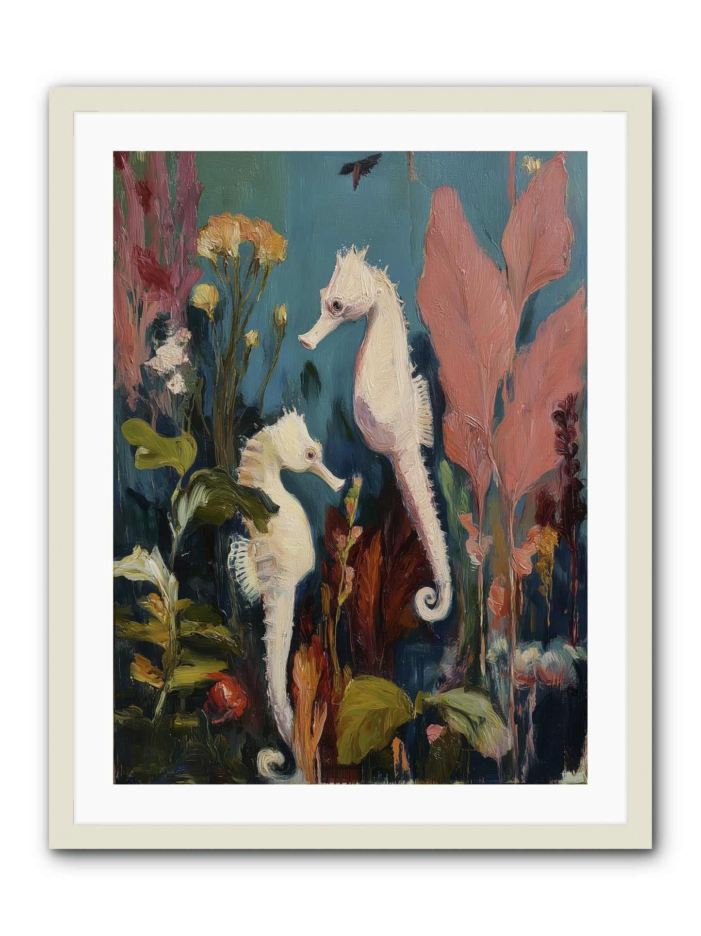 Slow Motion Peace -- Framed Print - White 24x32