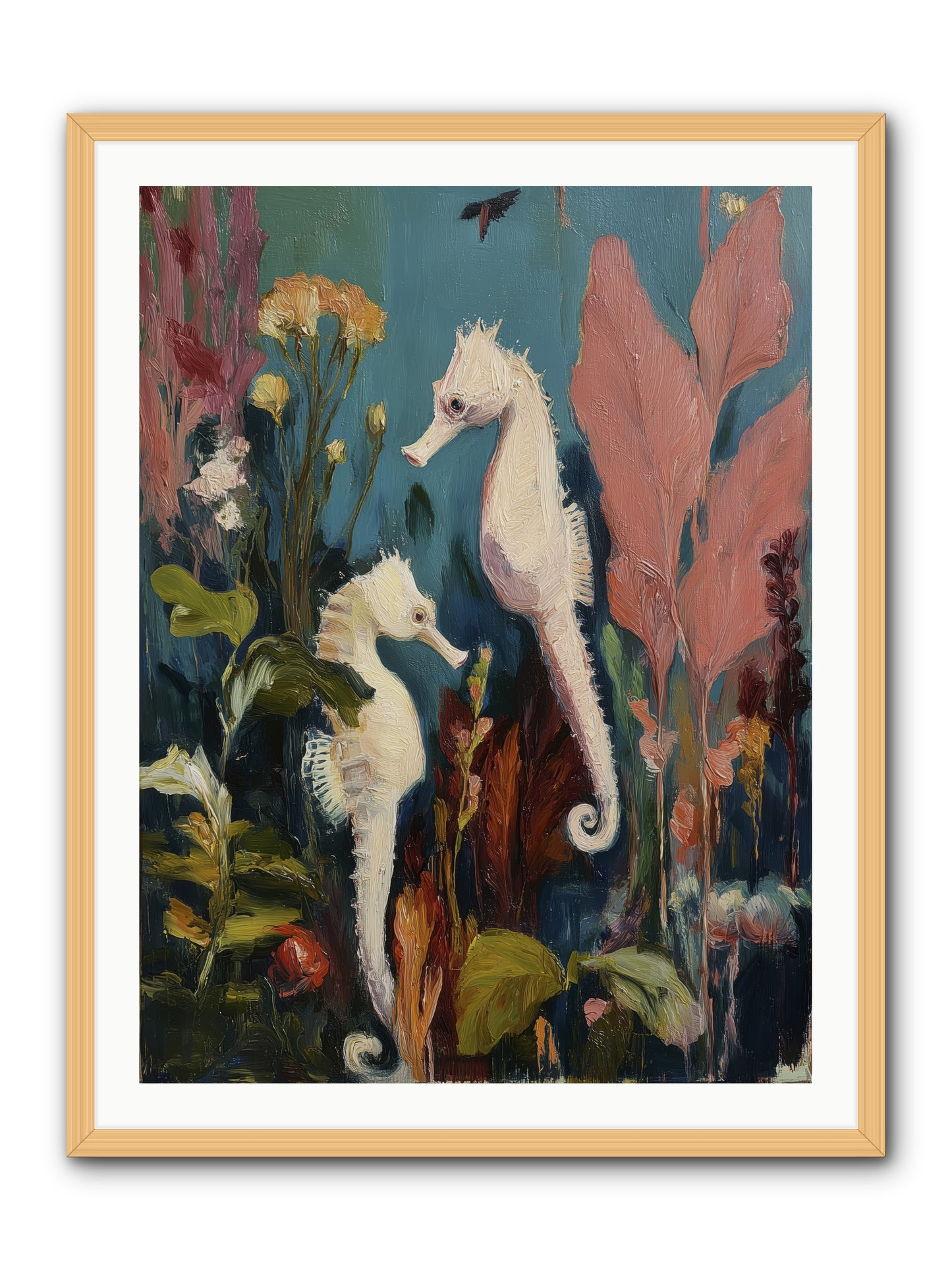Slow Motion Peace -- Framed Print - Natural 30x40