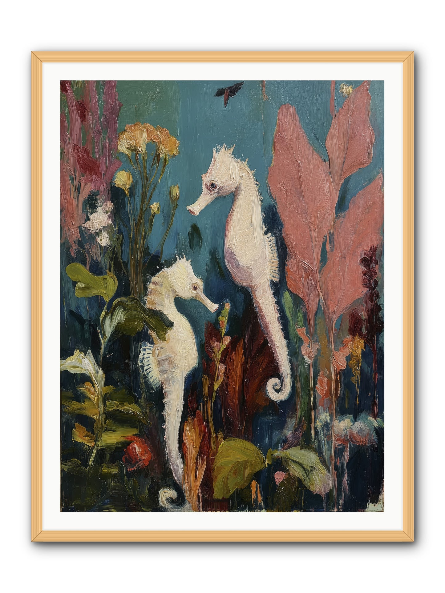 Slow Motion Peace -- Framed Print - Natural 36x48