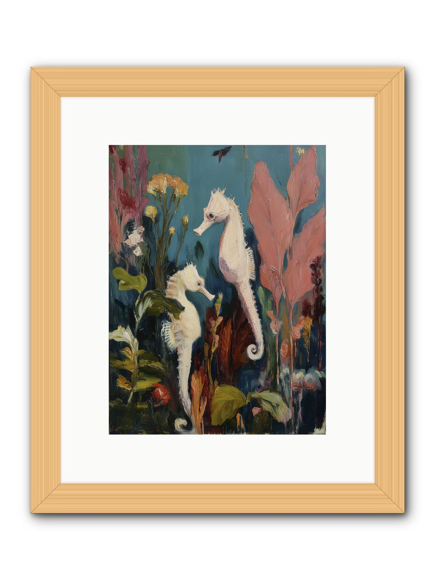 Slow Motion Peace -- Framed Print - Natural 9x12