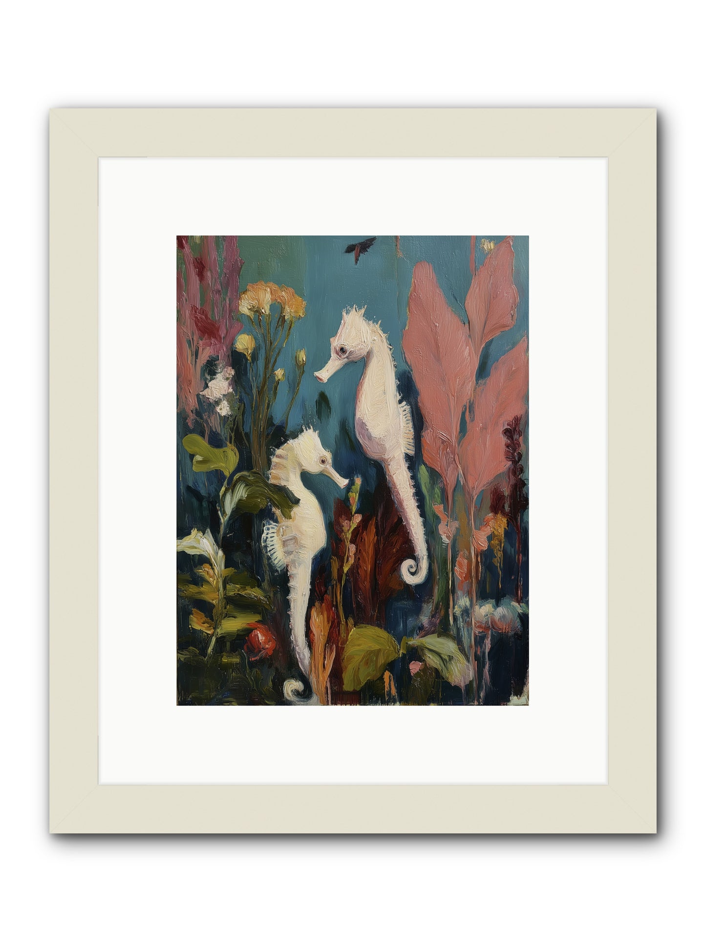 Slow Motion Peace -- Framed Print - White 9x12