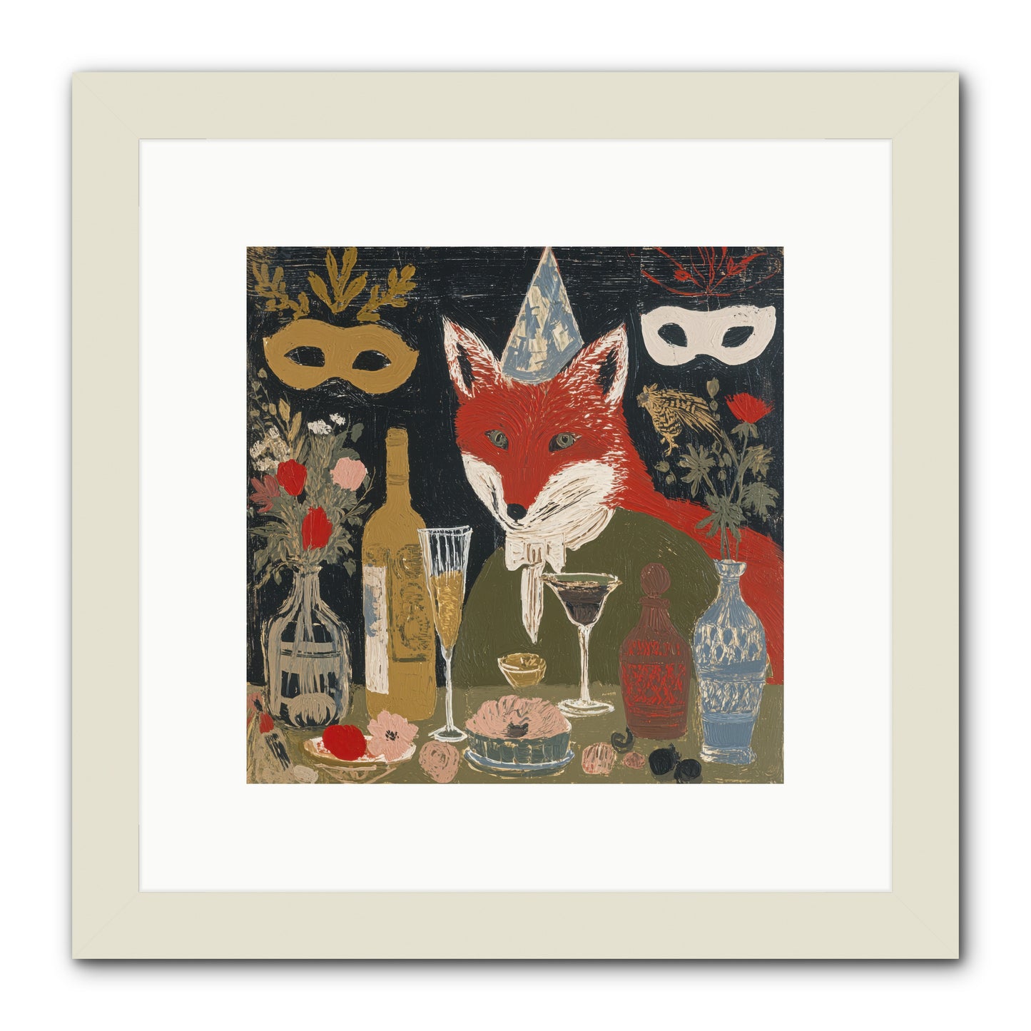 Small Joys -- Framed Print - White 10x10