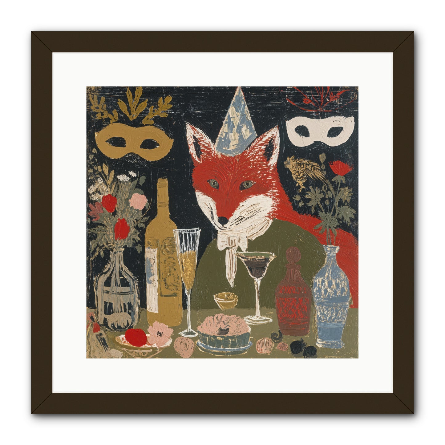 Small Joys -- Framed Print - Black 16x16