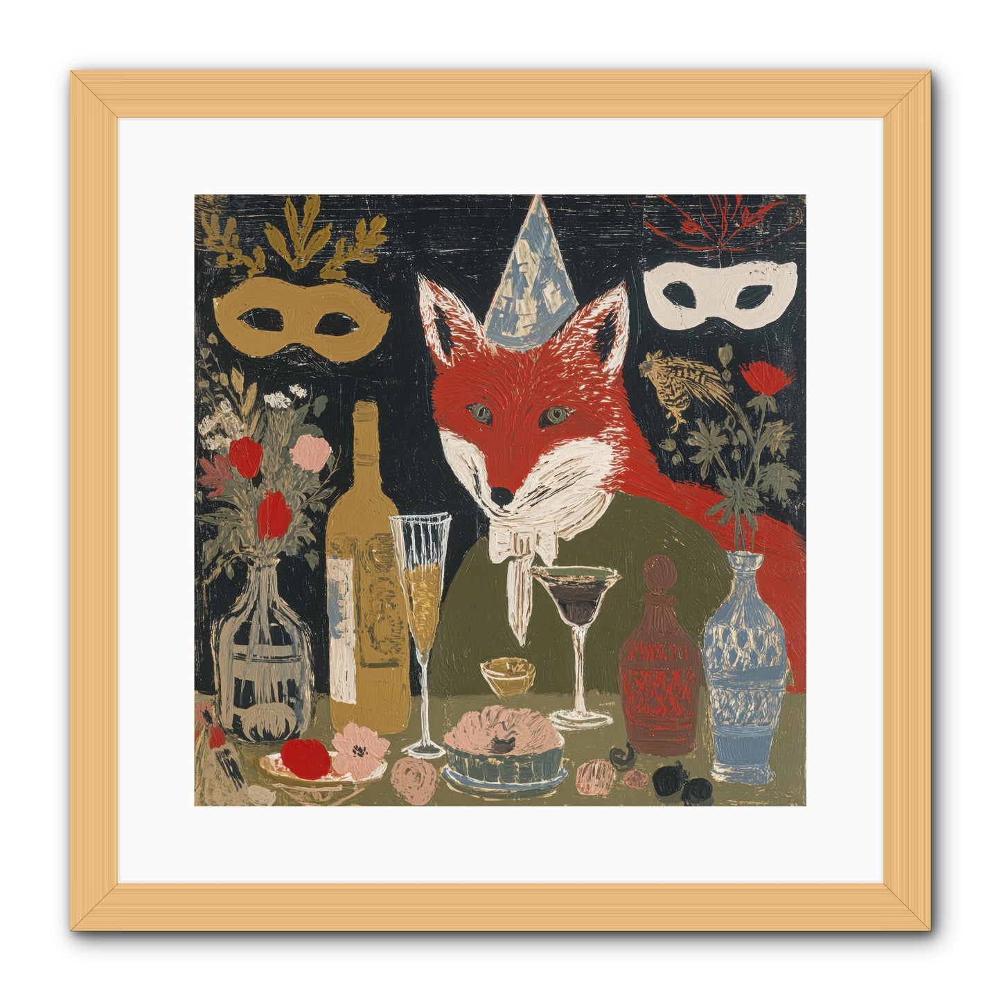 Small Joys -- Framed Print - Natural 16x16