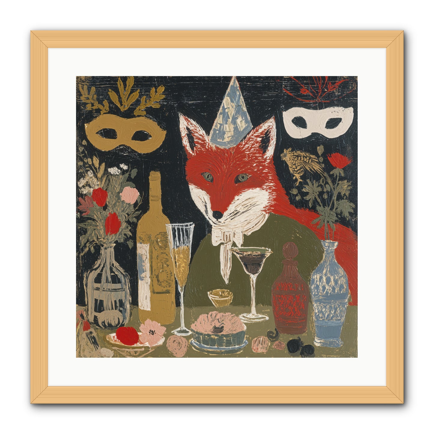 Small Joys -- Framed Print - Natural 20x20