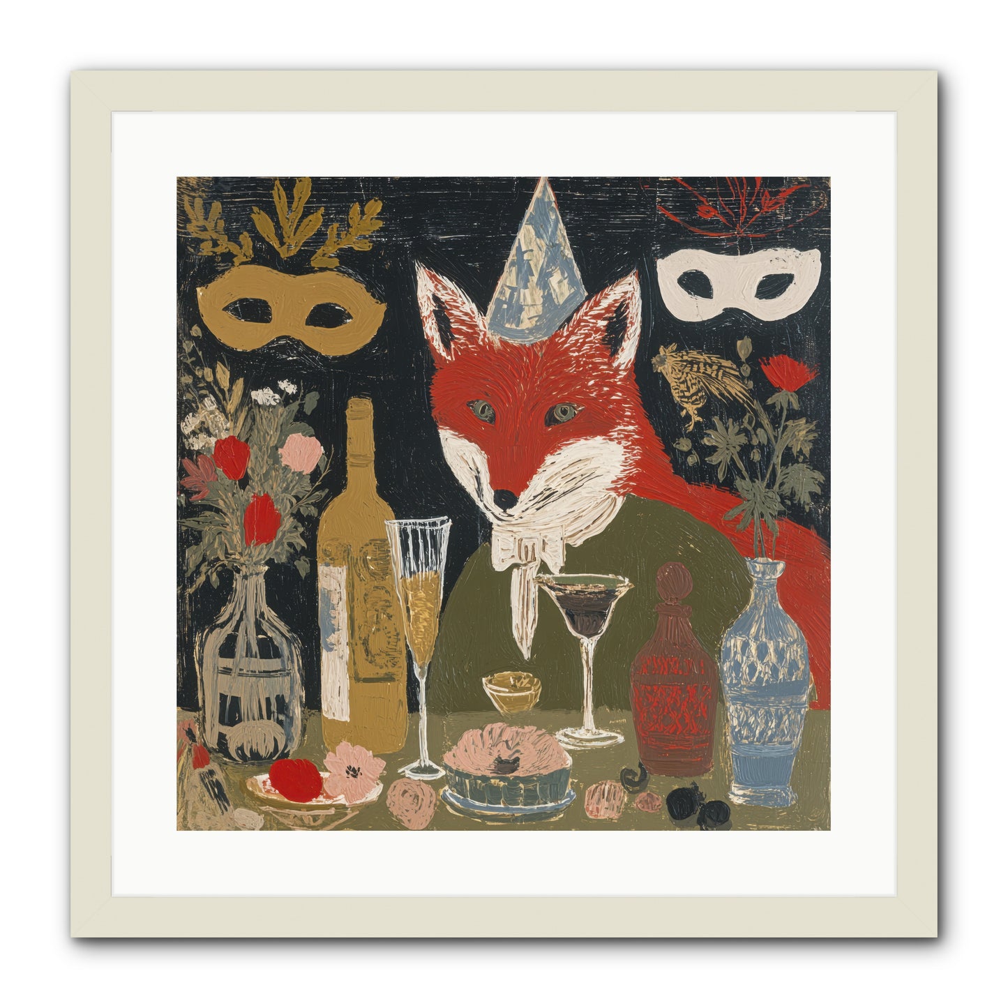 Small Joys -- Framed Print - White 20x20