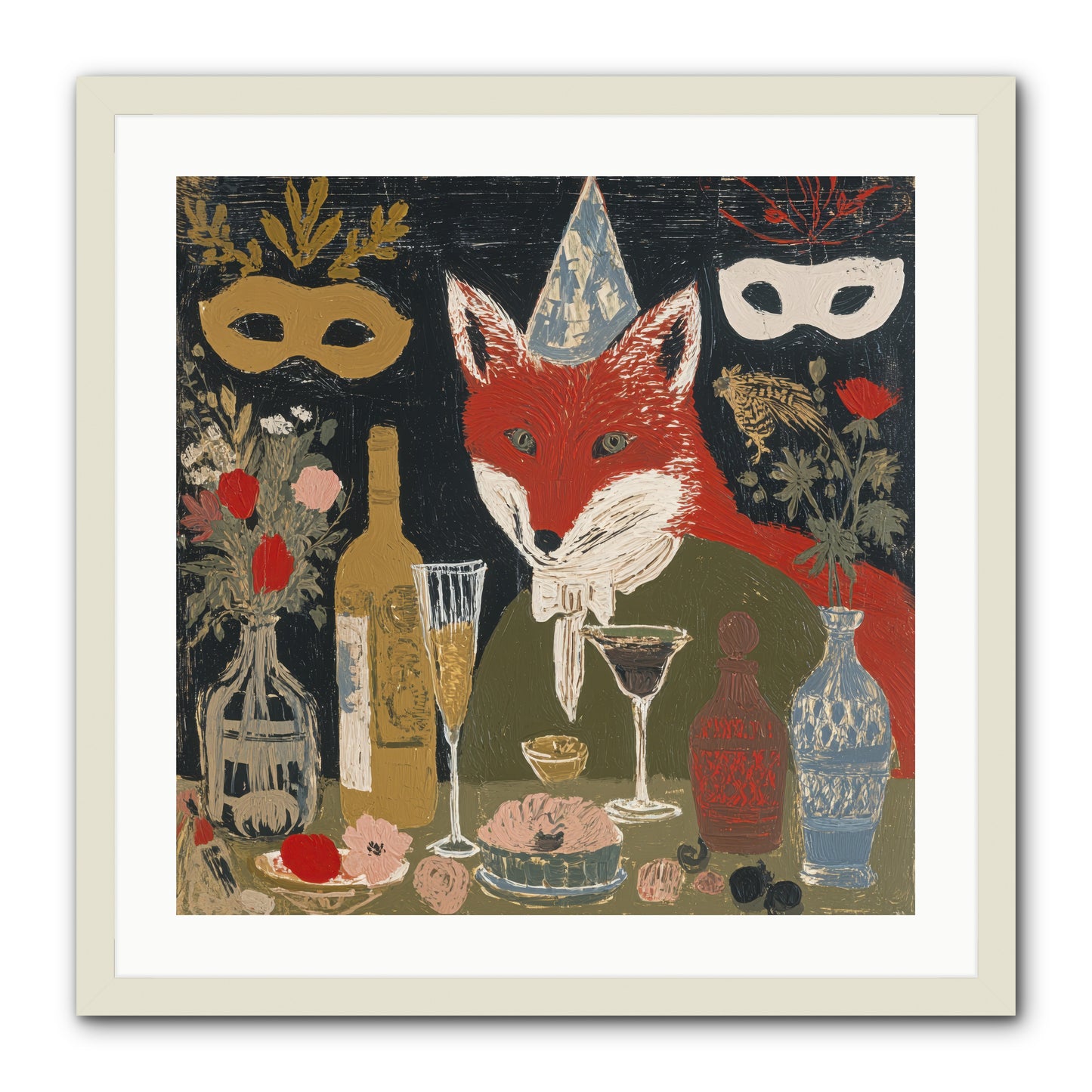 Small Joys -- Framed Print - White 24x24