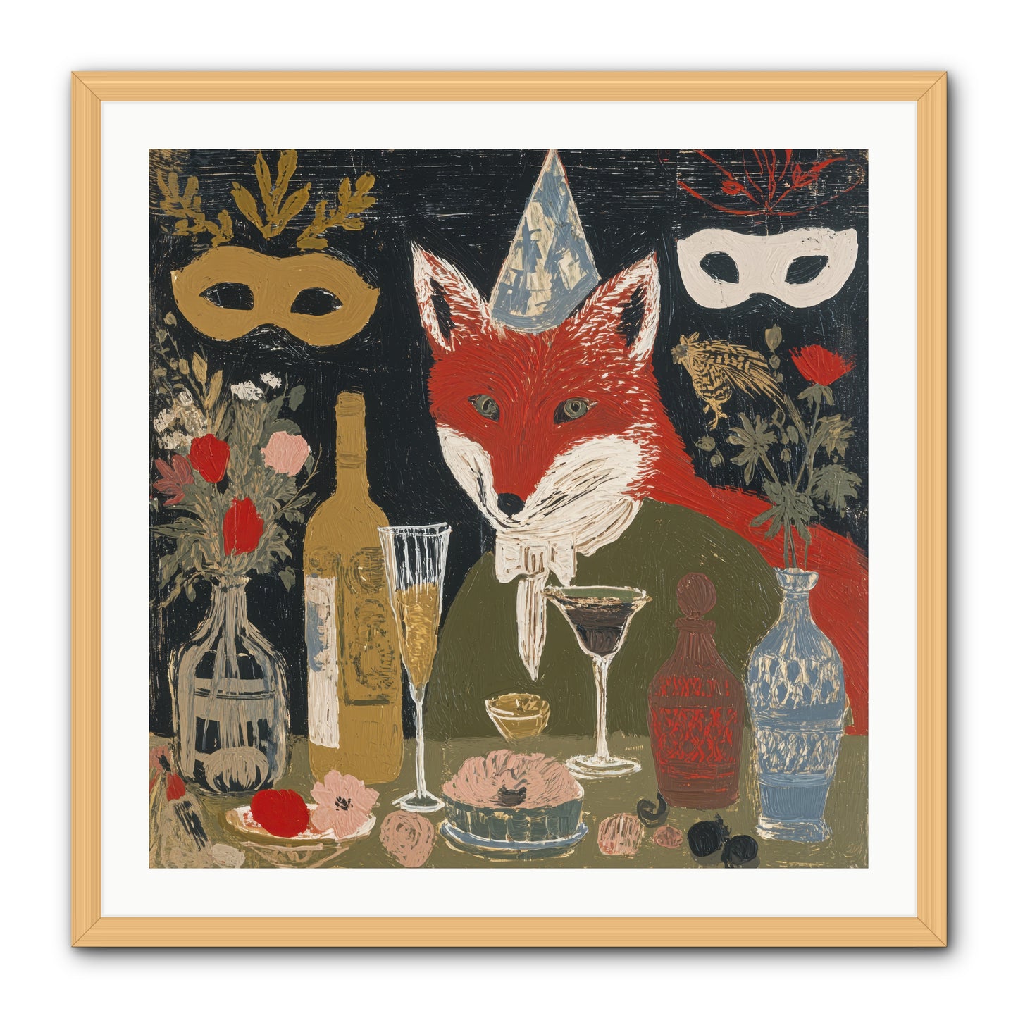 Small Joys -- Framed Print - Natural 30x30