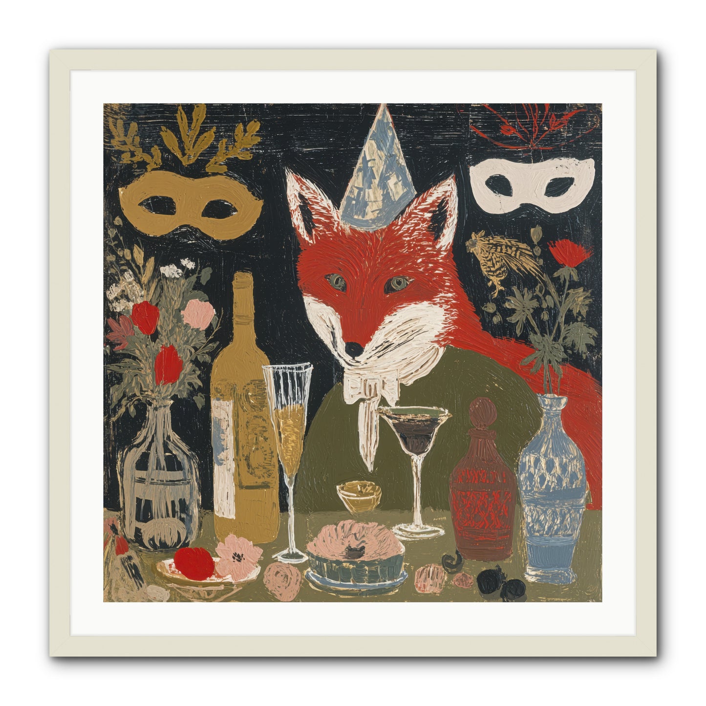 Small Joys -- Framed Print - White 30x30