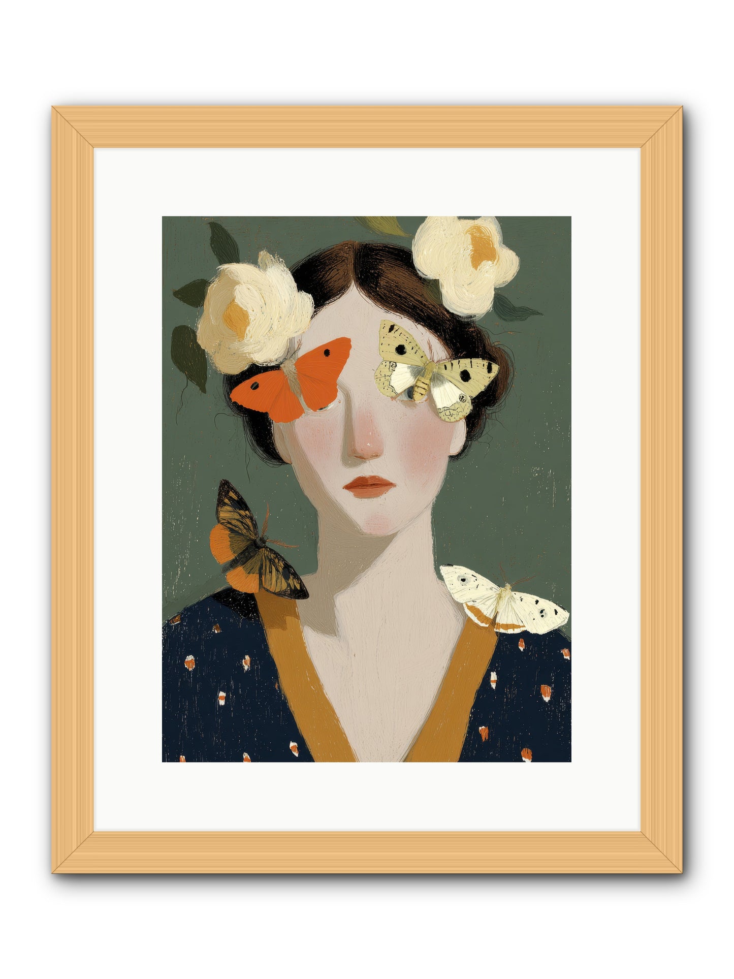 Small Migrations -- Framed Print - Natural 12x16