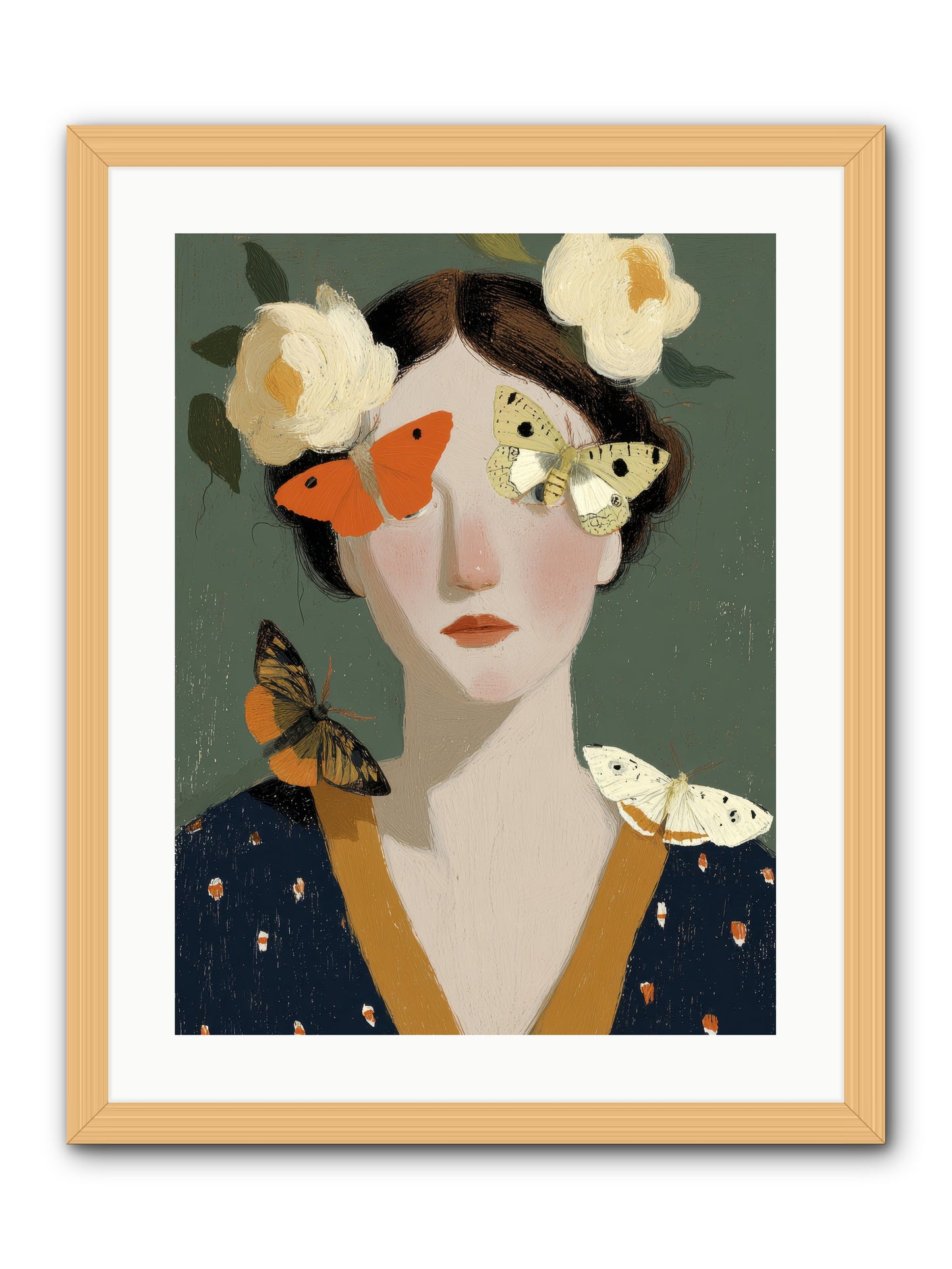 Small Migrations -- Framed Print - Natural 18x24