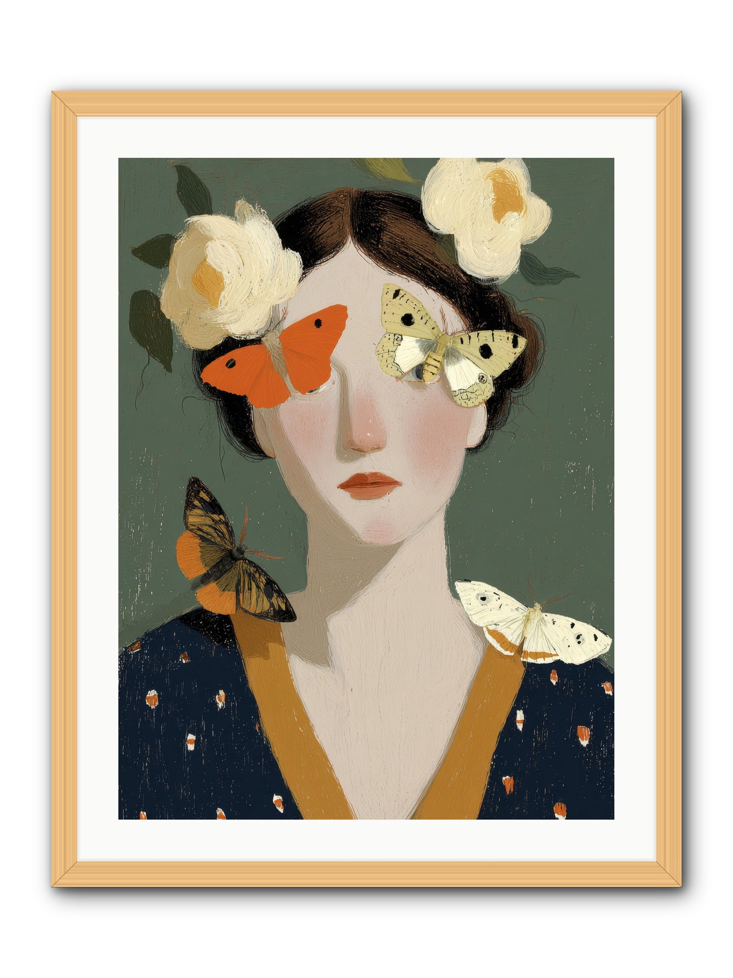 Small Migrations -- Framed Print - Natural 24x32