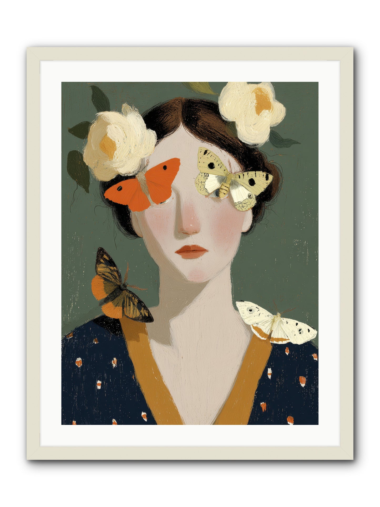 Small Migrations -- Framed Print - White 24x32