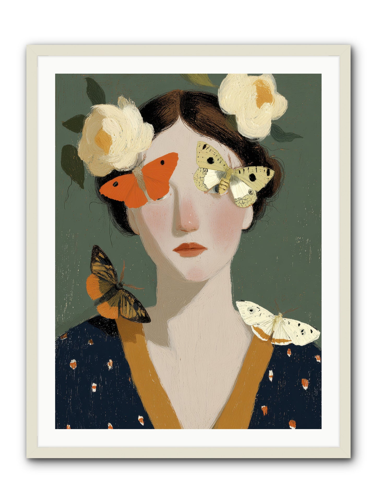 Small Migrations -- Framed Print - White 30x40