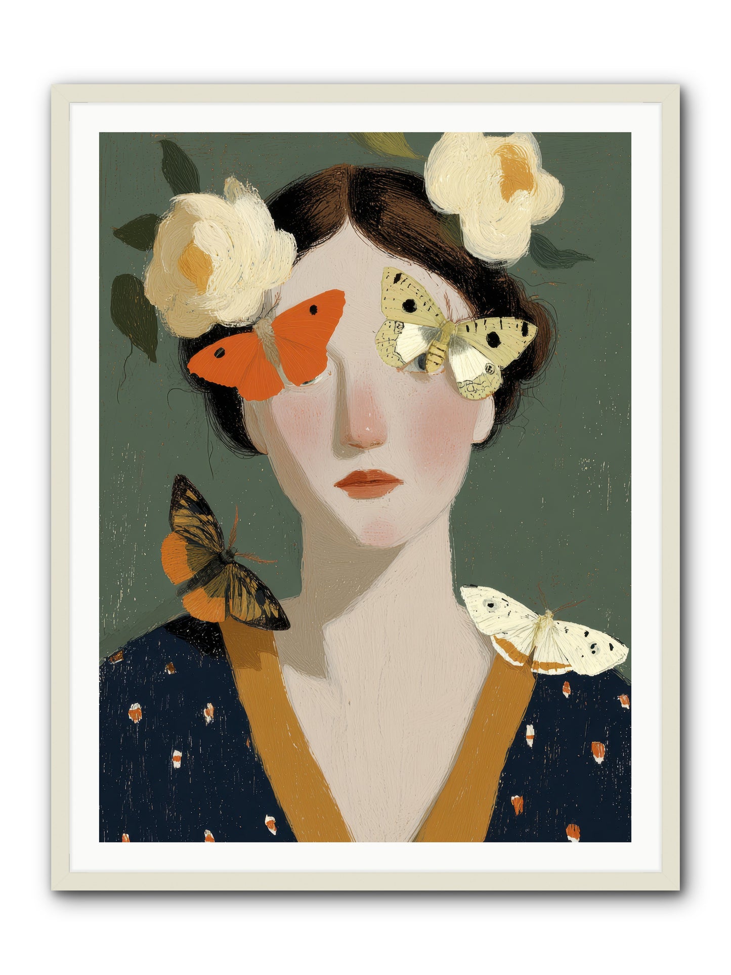 Small Migrations -- Framed Print - White 36x48