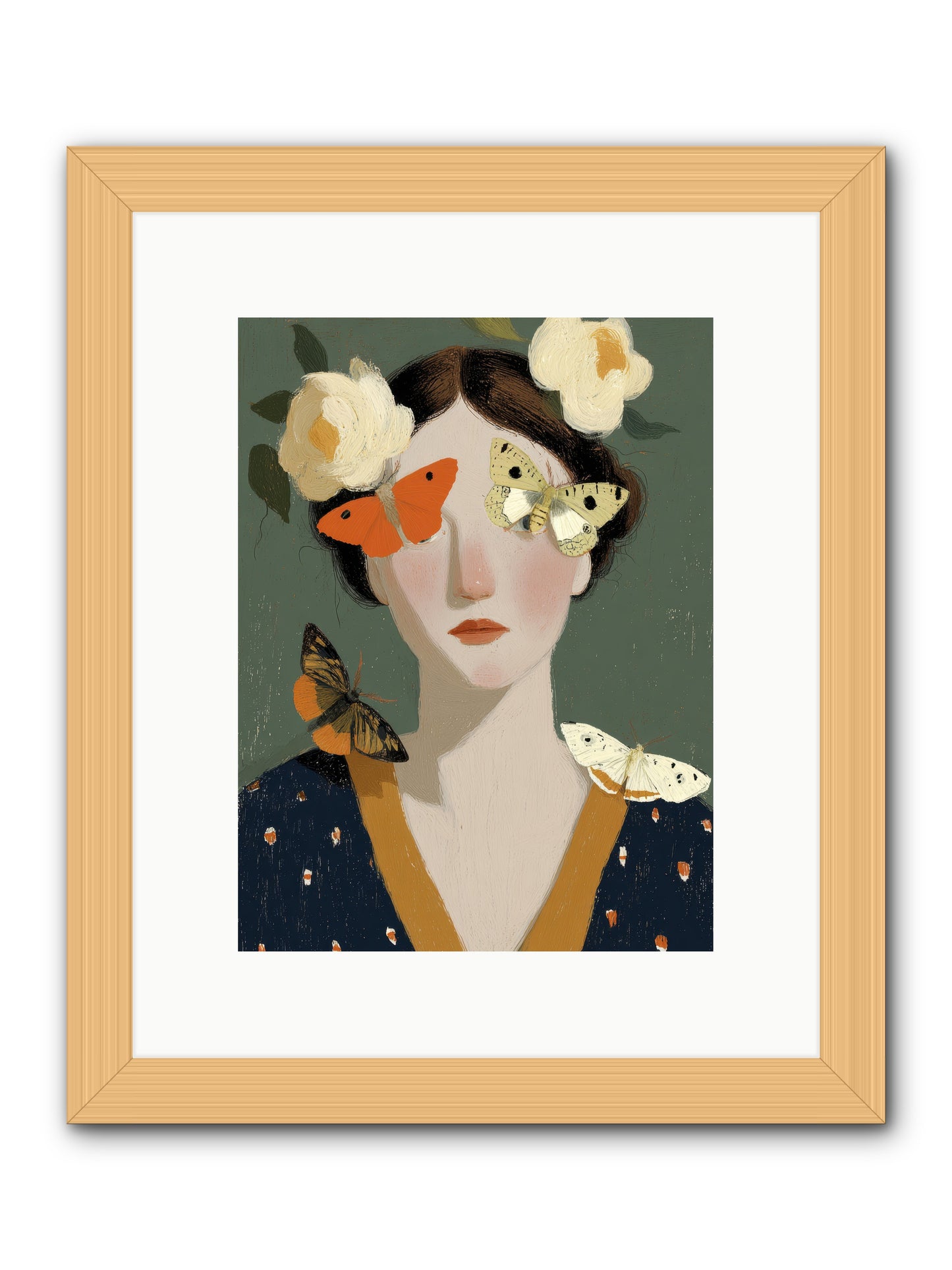 Small Migrations -- Framed Print - Natural 9x12