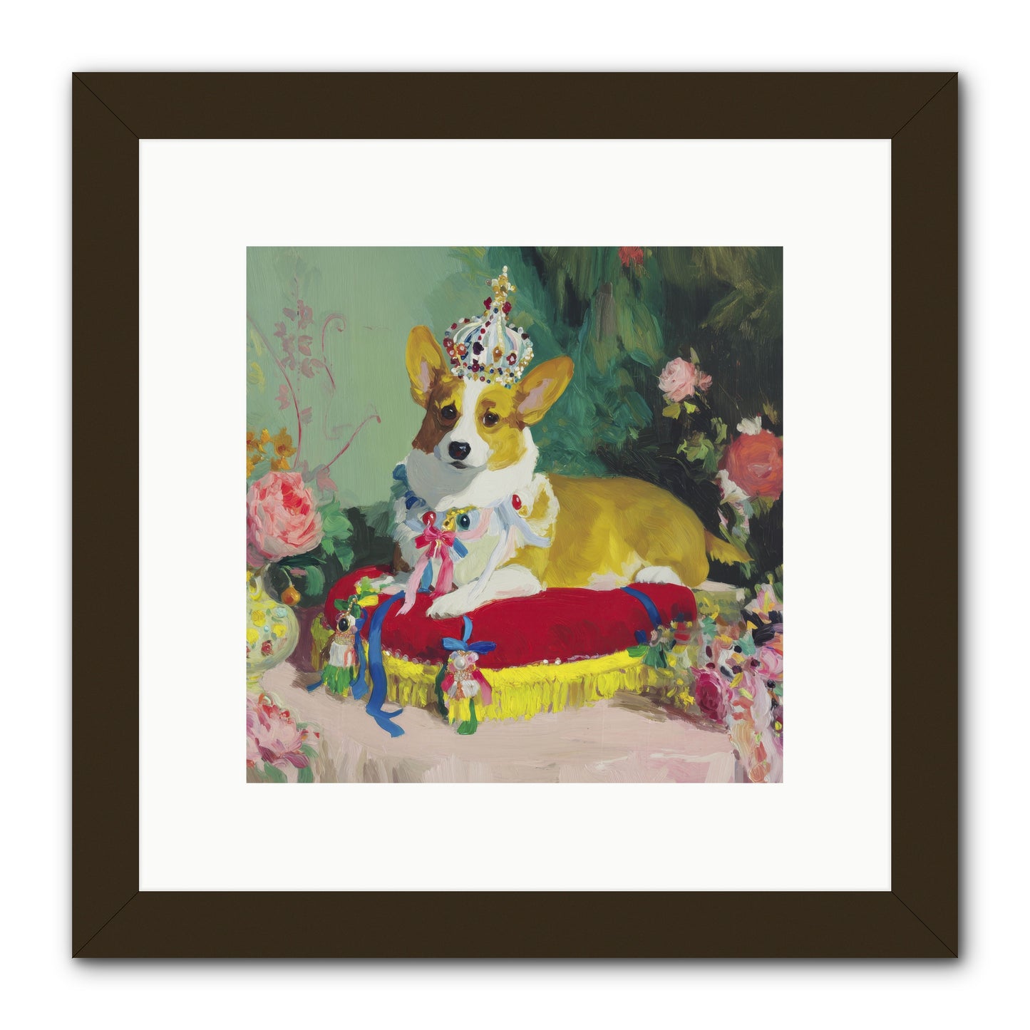 Small Royalty -- Framed Print - Black 10x10