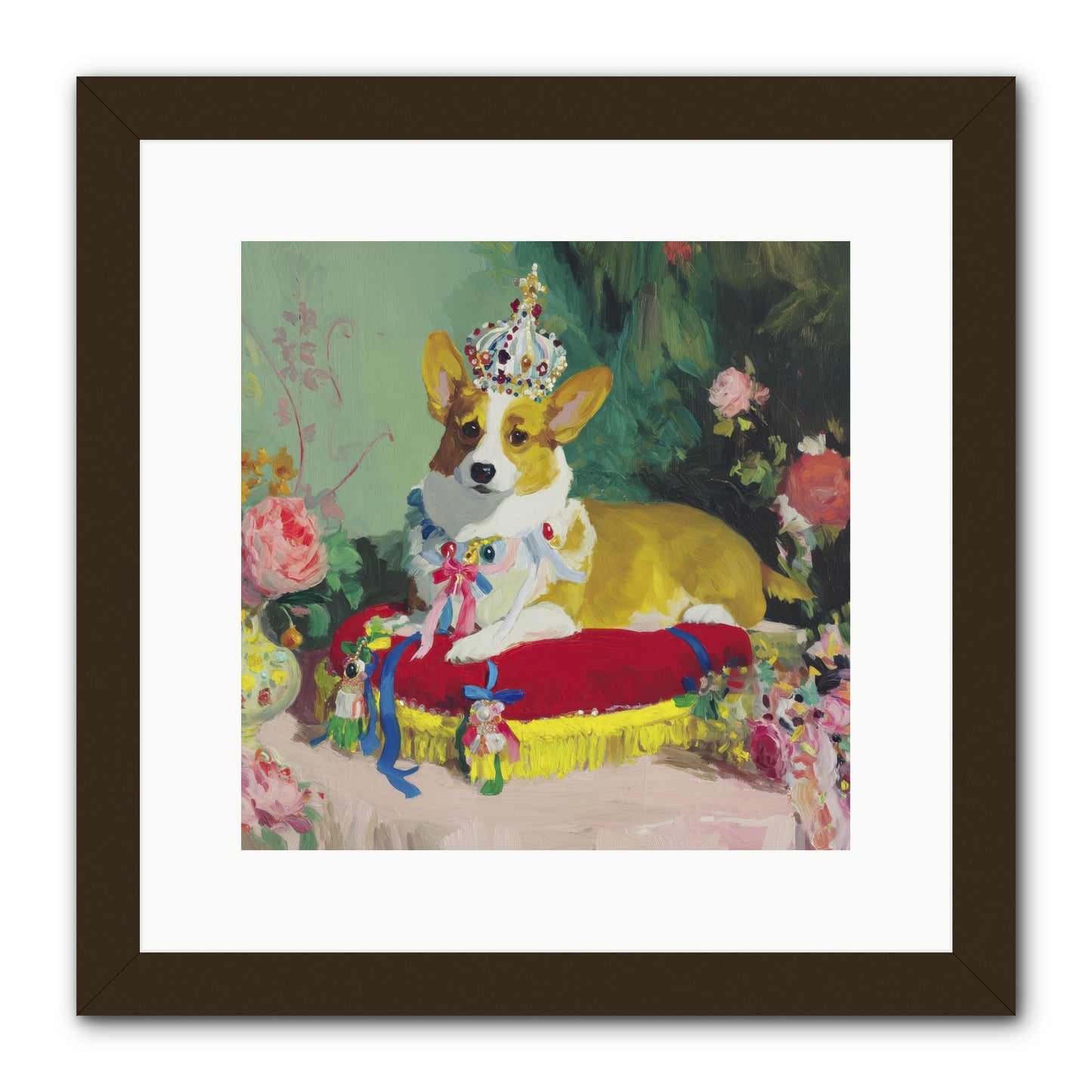 Small Royalty -- Framed Print - Black 12x12