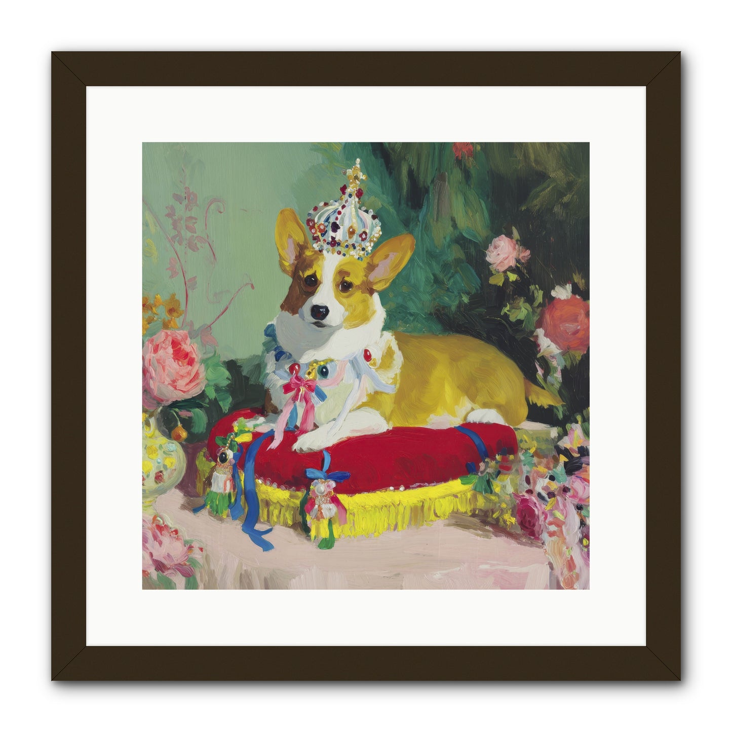 Small Royalty -- Framed Print - Black 16x16