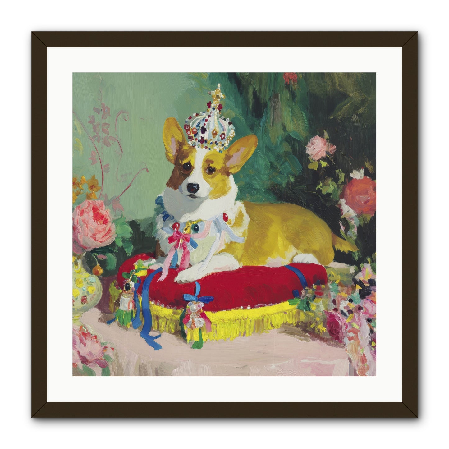 Small Royalty -- Framed Print - Black 24x24