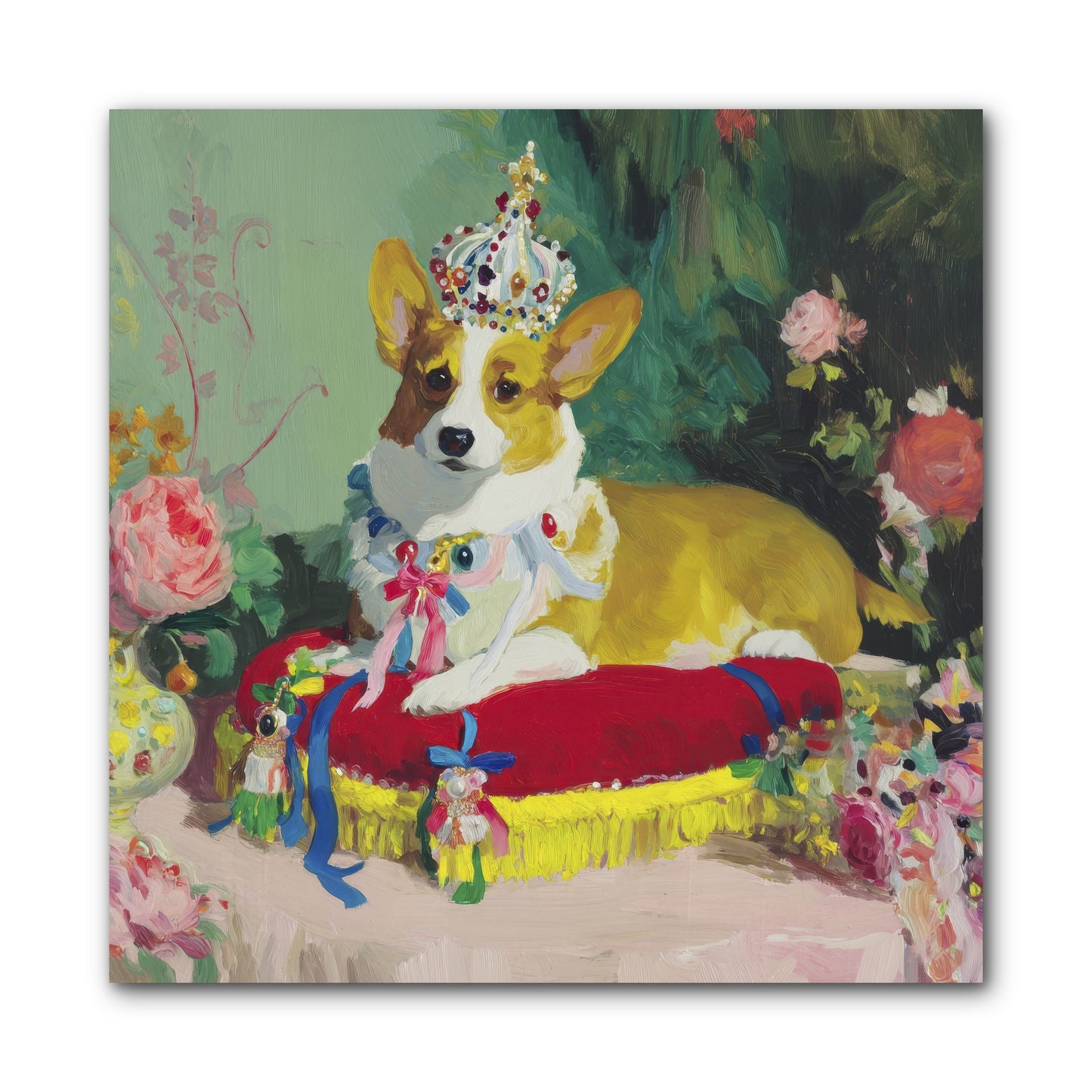 Small Royalty -- Wrapped Canvas 10x10
