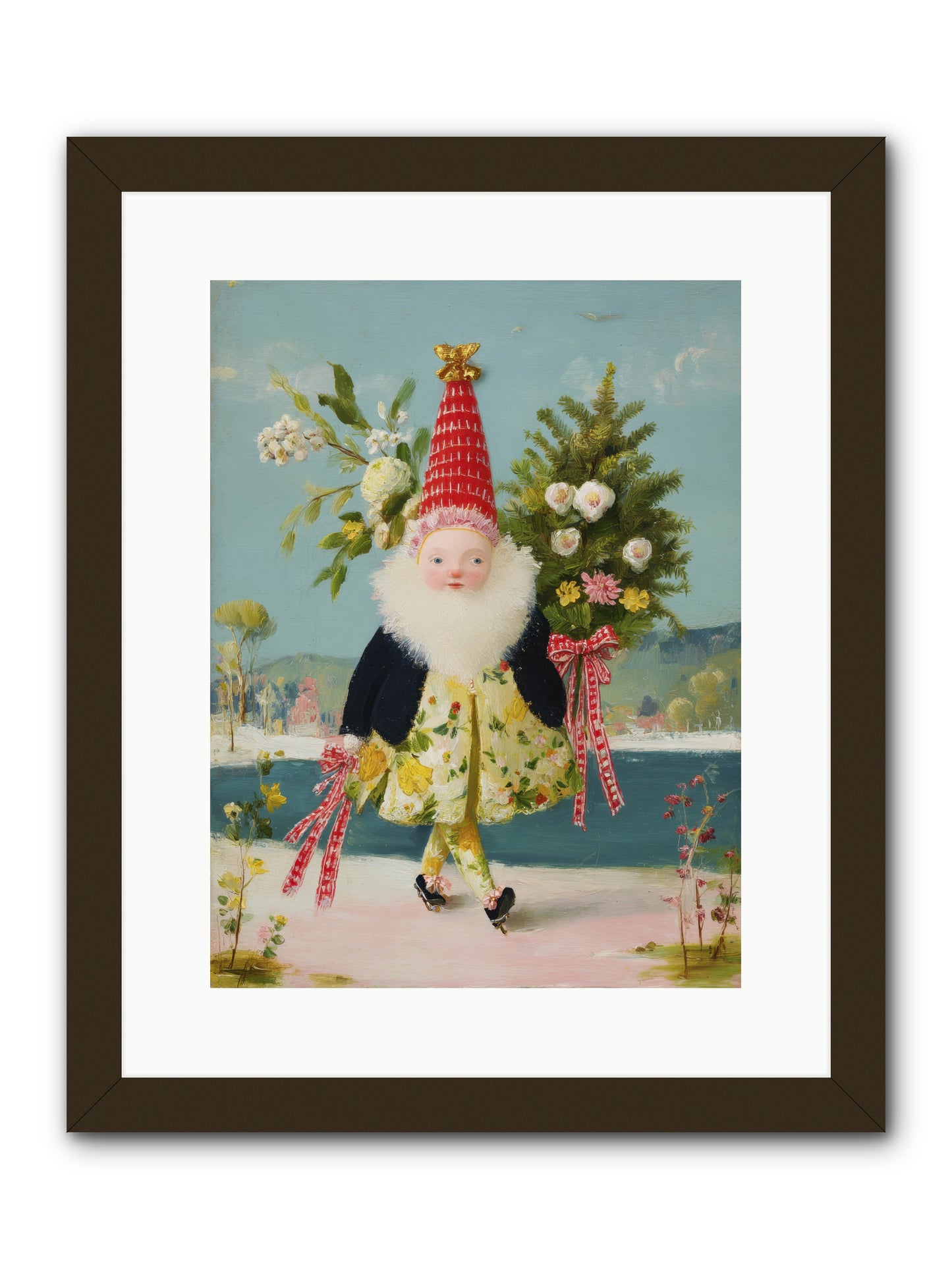 Small Wonder, Big Heart -- Framed Print - Black 12x16