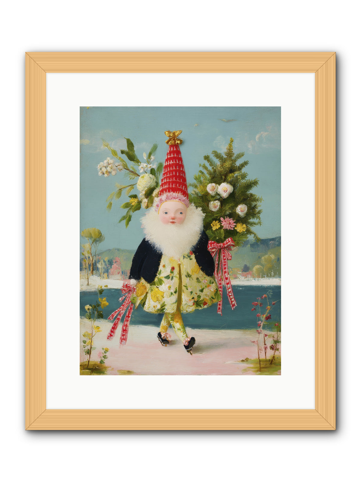Small Wonder, Big Heart -- Framed Print - Natural 12x16