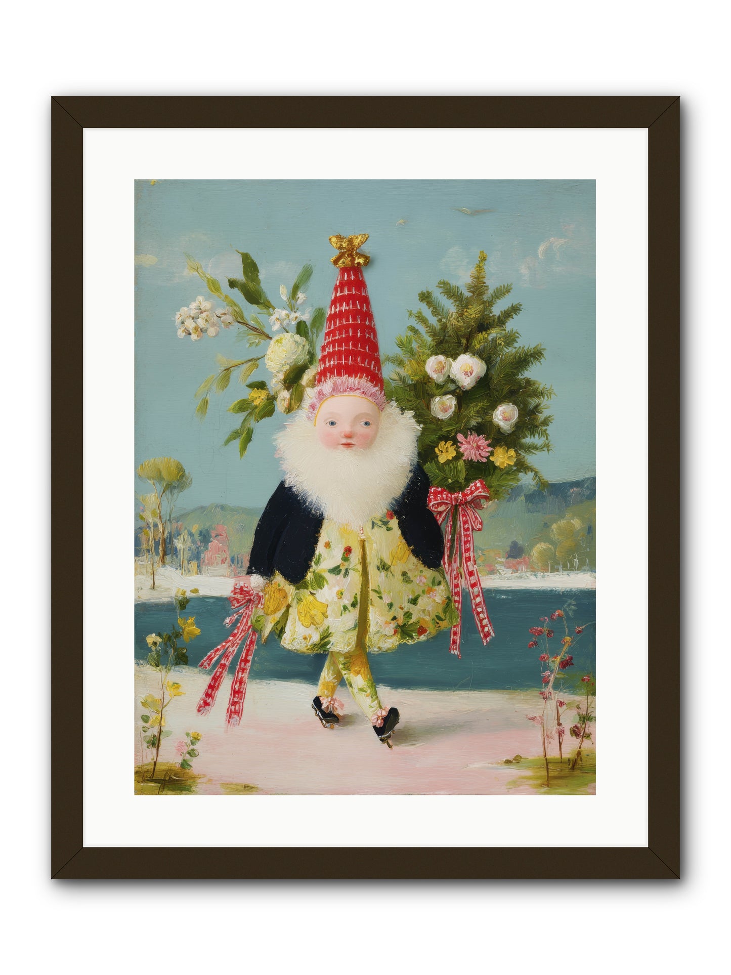 Small Wonder, Big Heart -- Framed Print - Black 18x24