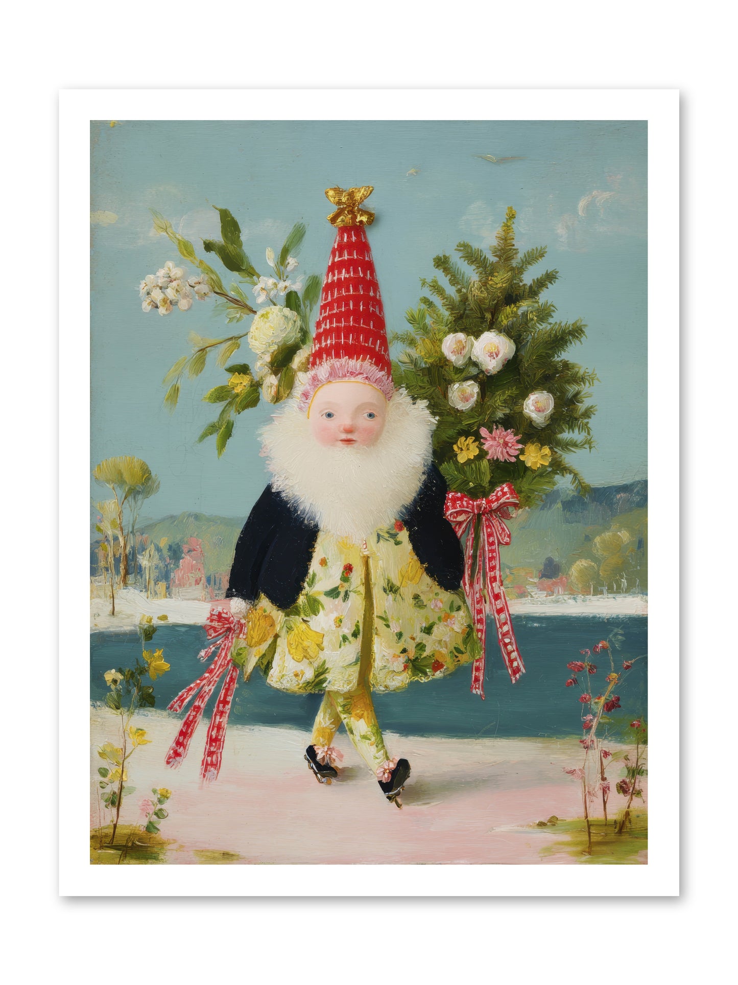 Small Wonder, Big Heart -- Loose Canvas Print 18x24